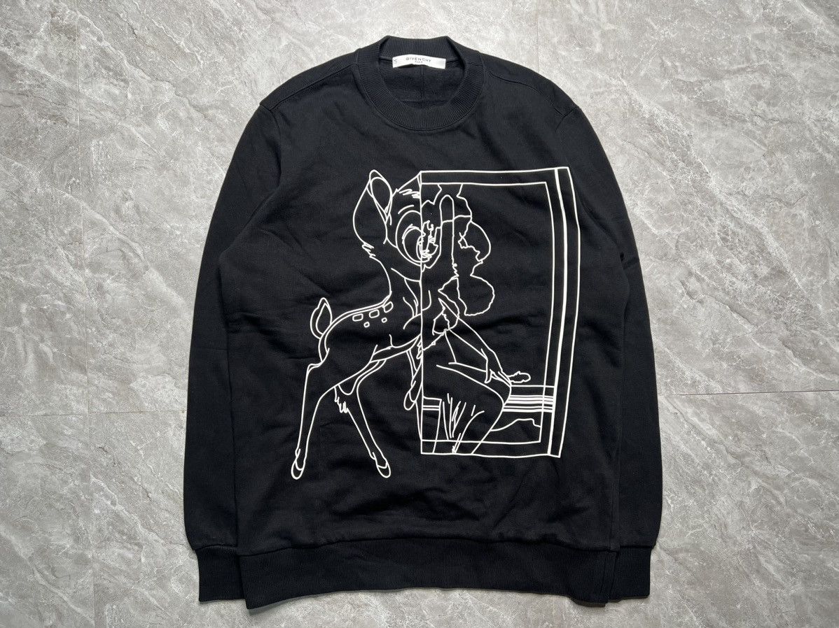 Givenchy Givenchy S/S 17 Bambi Stencil Print Sweater Size US XS / EU 42 / 0 - 1 Thumbnail