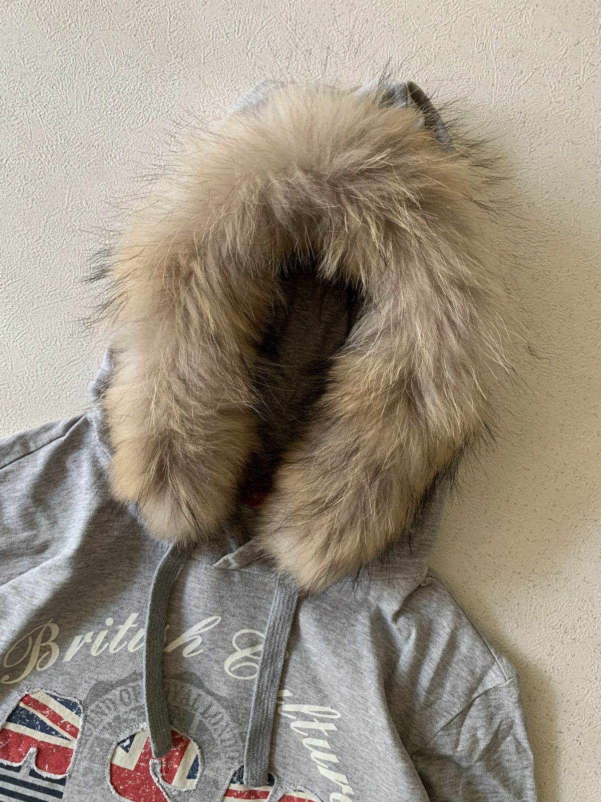 Japanese Brand 2000s ASK BRITISH VIBE FUR HOODIE IFSIXWASNINE LGB STYLE Size US L / EU 52-54 / 3 - 9 Thumbnail