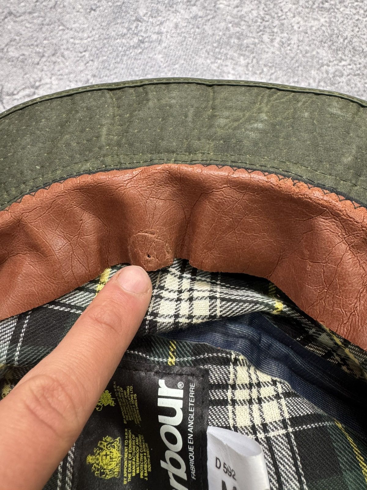 Barbour vintage cap hat Barbour Waxed Size ONE SIZE - 9 Thumbnail