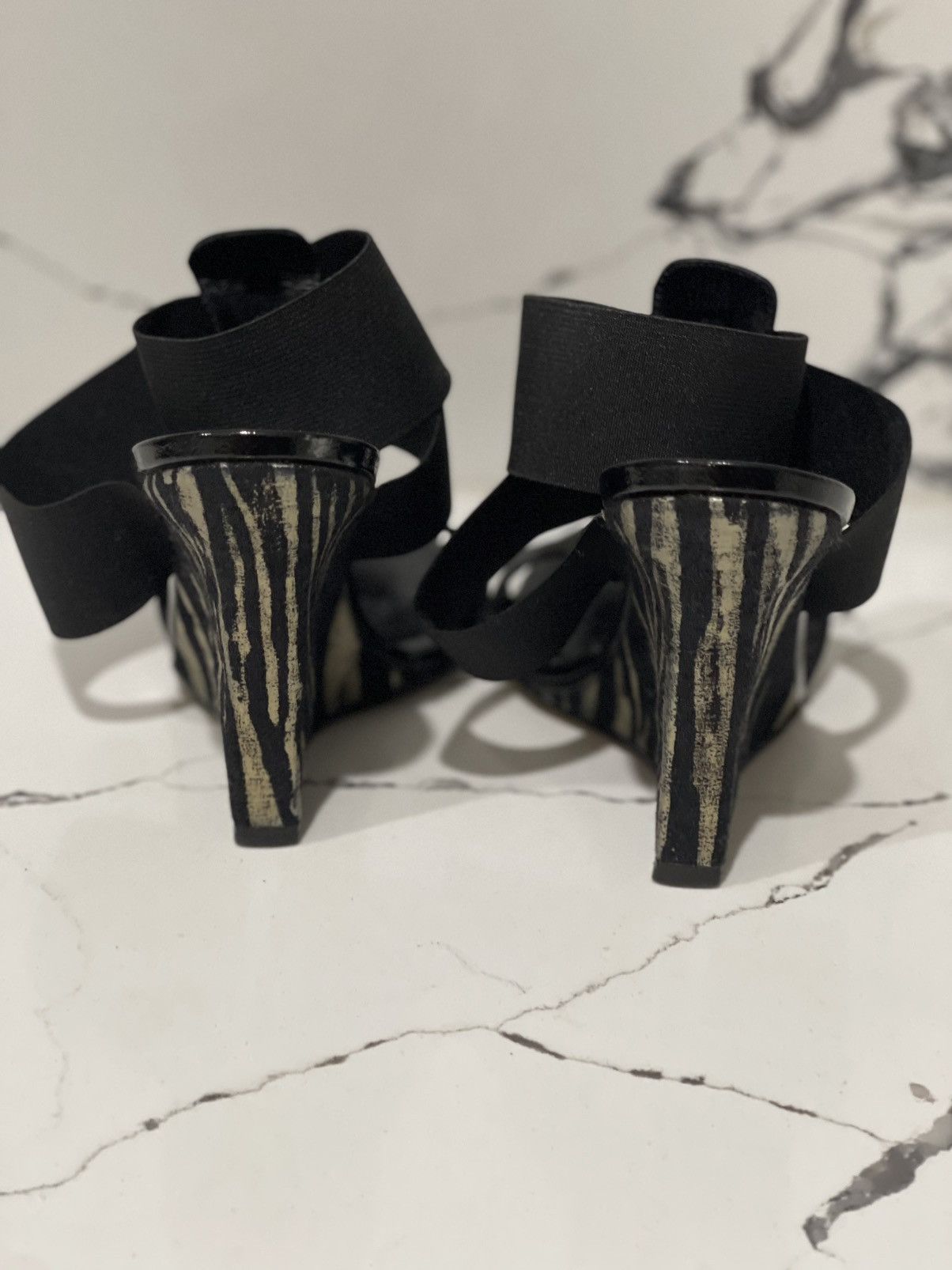 Manolo Blahnik Manolo Blahnik Black Wedges Size US 5 / IT 35 - 3 Thumbnail