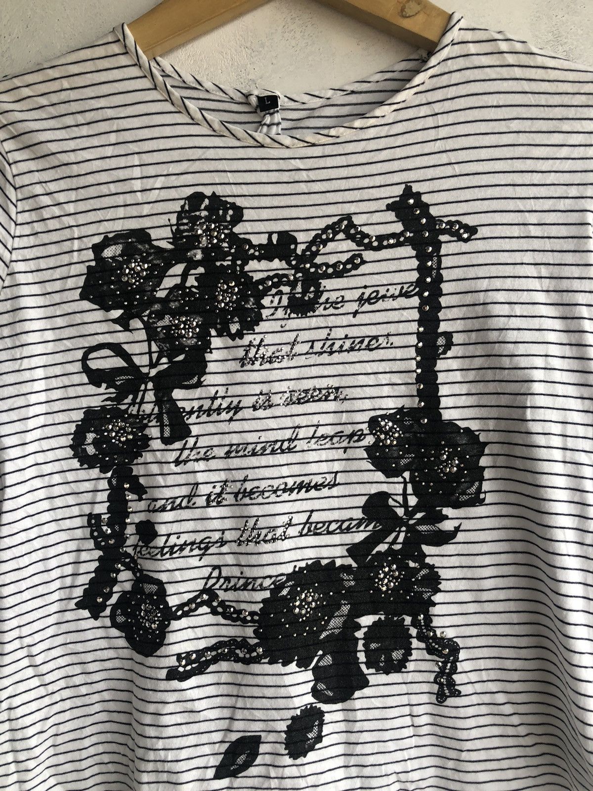 If Six Was Nine Japanese Poem Rose Long Sleeve Size US L / EU 52-54 / 3 - 4 Thumbnail