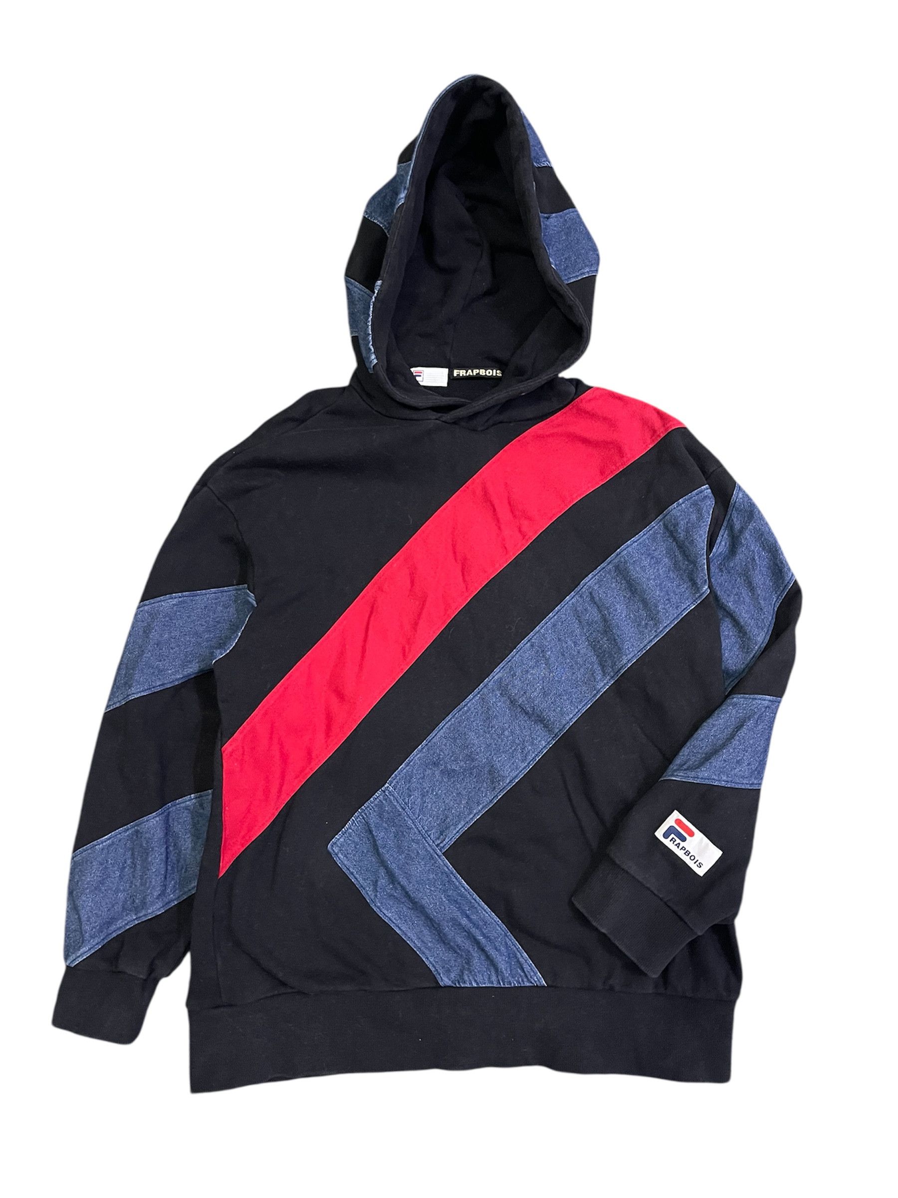 Frapbois Fila x Frapbois (Issey Miyake) Pullover Hoodie Red Blue Size US S / EU 44-46 / 1 - 1 Thumbnail