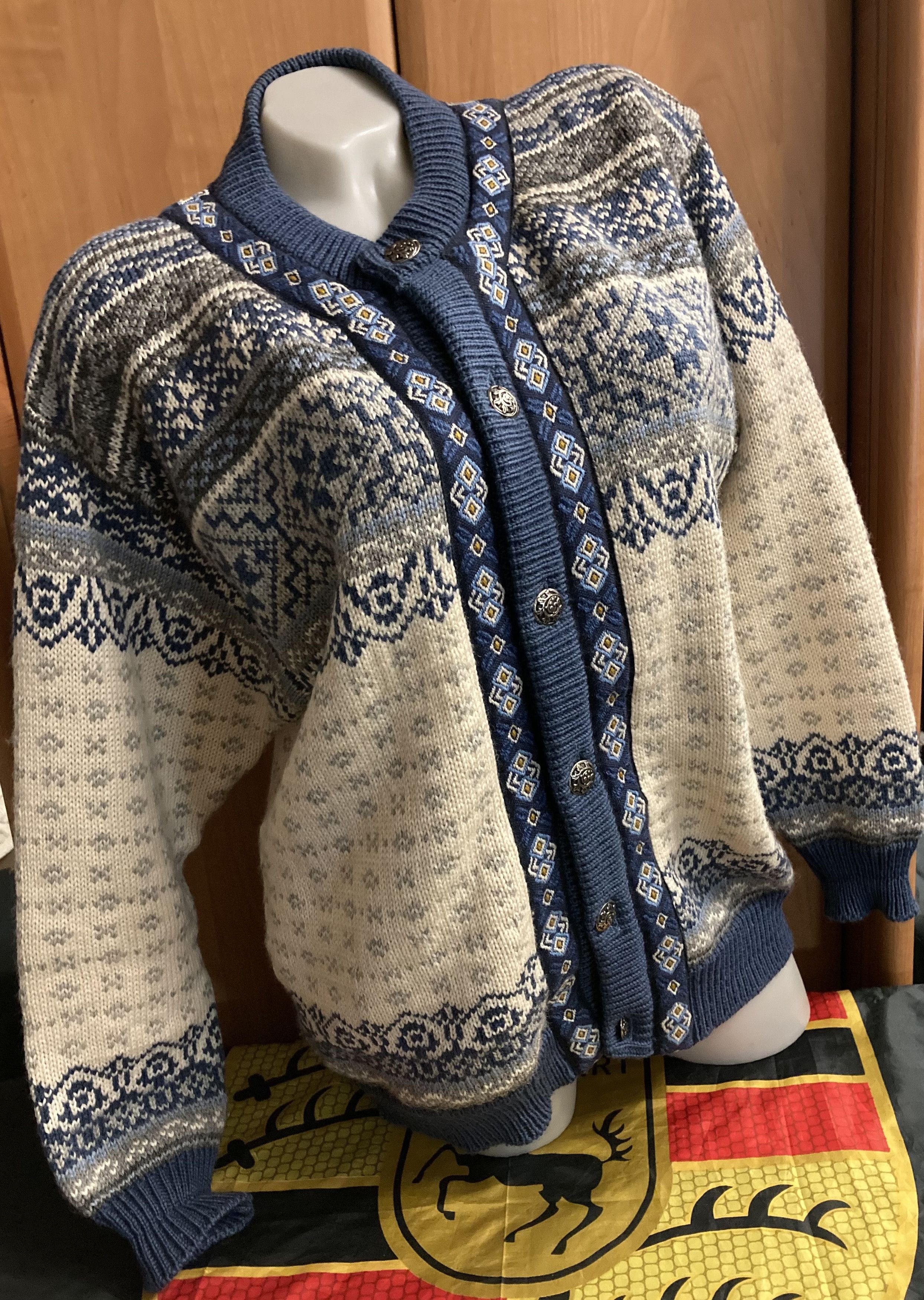 Dale Of Norway Vintage Cardigan 100% Pure Wool Knitted Icelandic Woolen Size M / US 6-8 / IT 42-44 - 4 Thumbnail