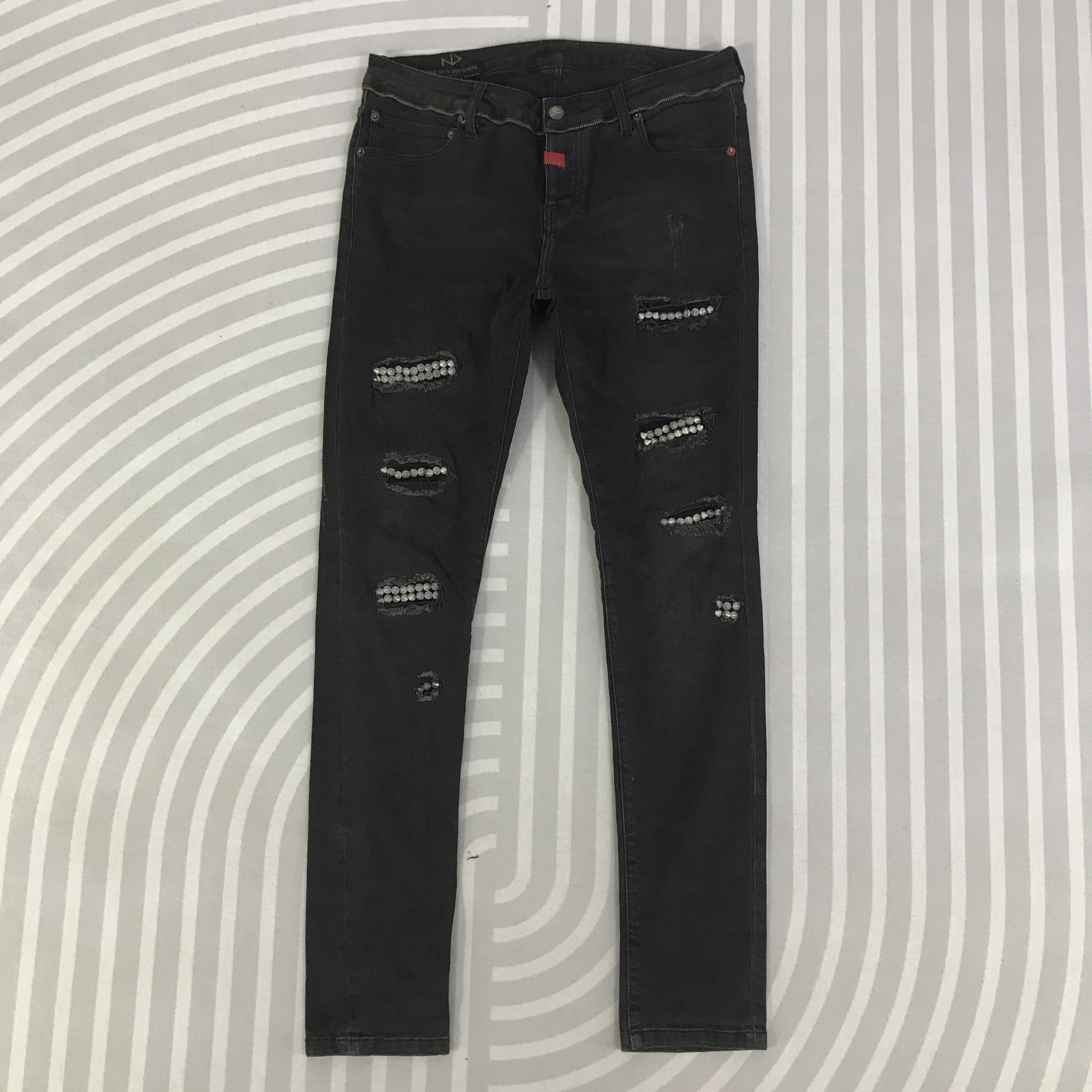 Japanese Brand Vintage The New Designers Punk Jeans K130B20 Size US 31 - 1 Thumbnail