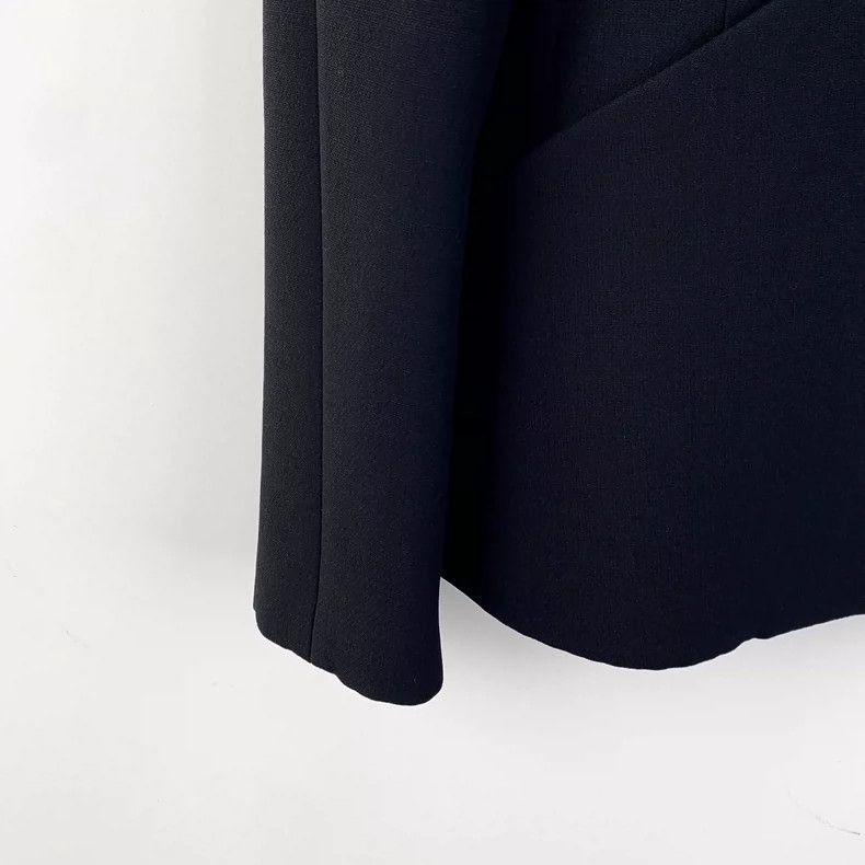 Dior Christian Dior Black Wool Long Sleeve Blazer-2505 Size XXS / US 00 / IT 34 - 4 Thumbnail