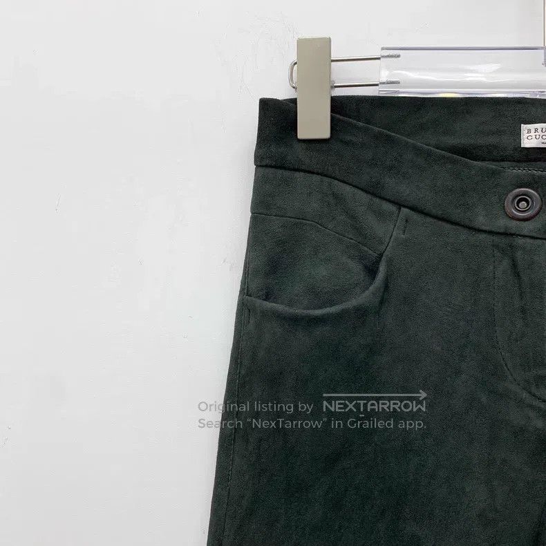 Brunello Cucinelli Brunello Cucinelli Leather casual pants Size 25" / US 0 / IT 36 - 3 Thumbnail