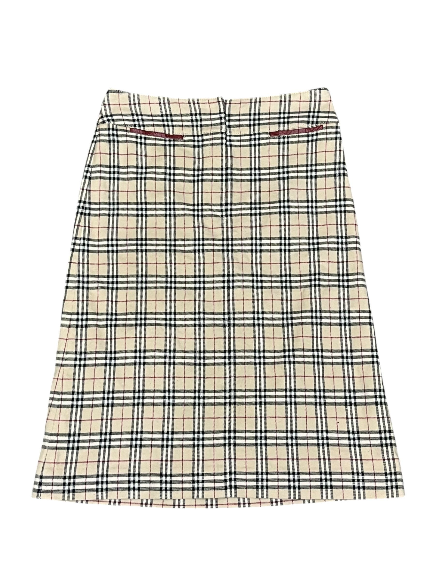 Burberry Burberry Blue Label Nova Check Zip Skirt Japan Size 25" / US 0 / IT 36 - 1 Thumbnail