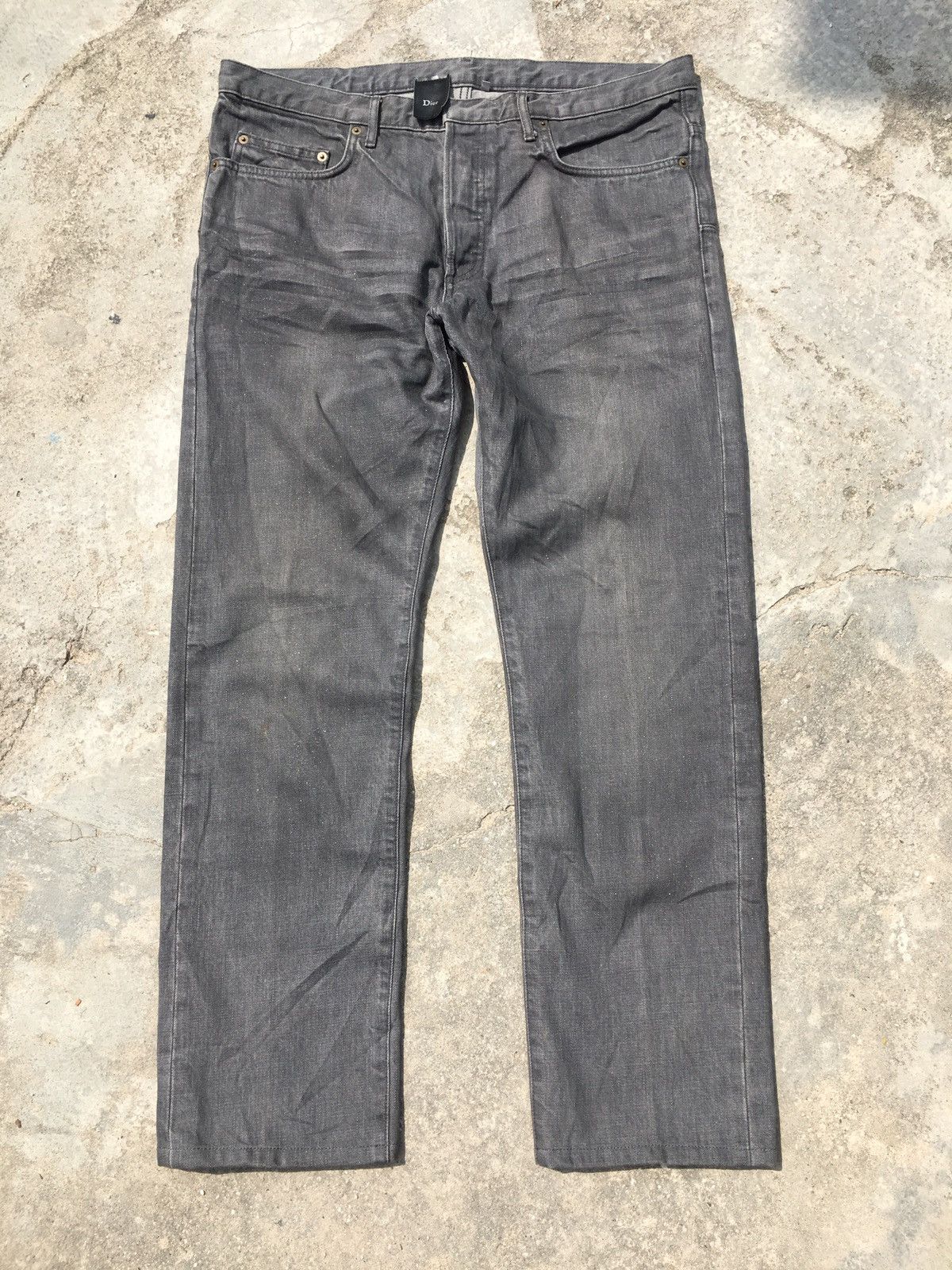 Dior × Hedi Slimane SS05 Dior homme glitter denim pants | Grailed