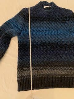 Chloe Chloè Cashmere Striped Blue Sweater Size M / US 6-8 / IT 42-44 - 7 Thumbnail