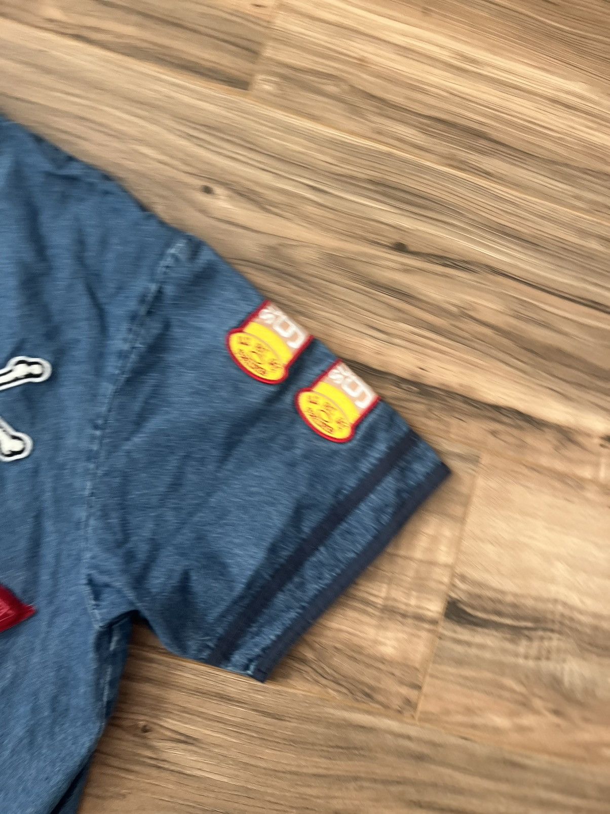 Supreme Supreme Patches Denim Baseball Jersey Size US L / EU 52-54 / 3 - 3 Thumbnail