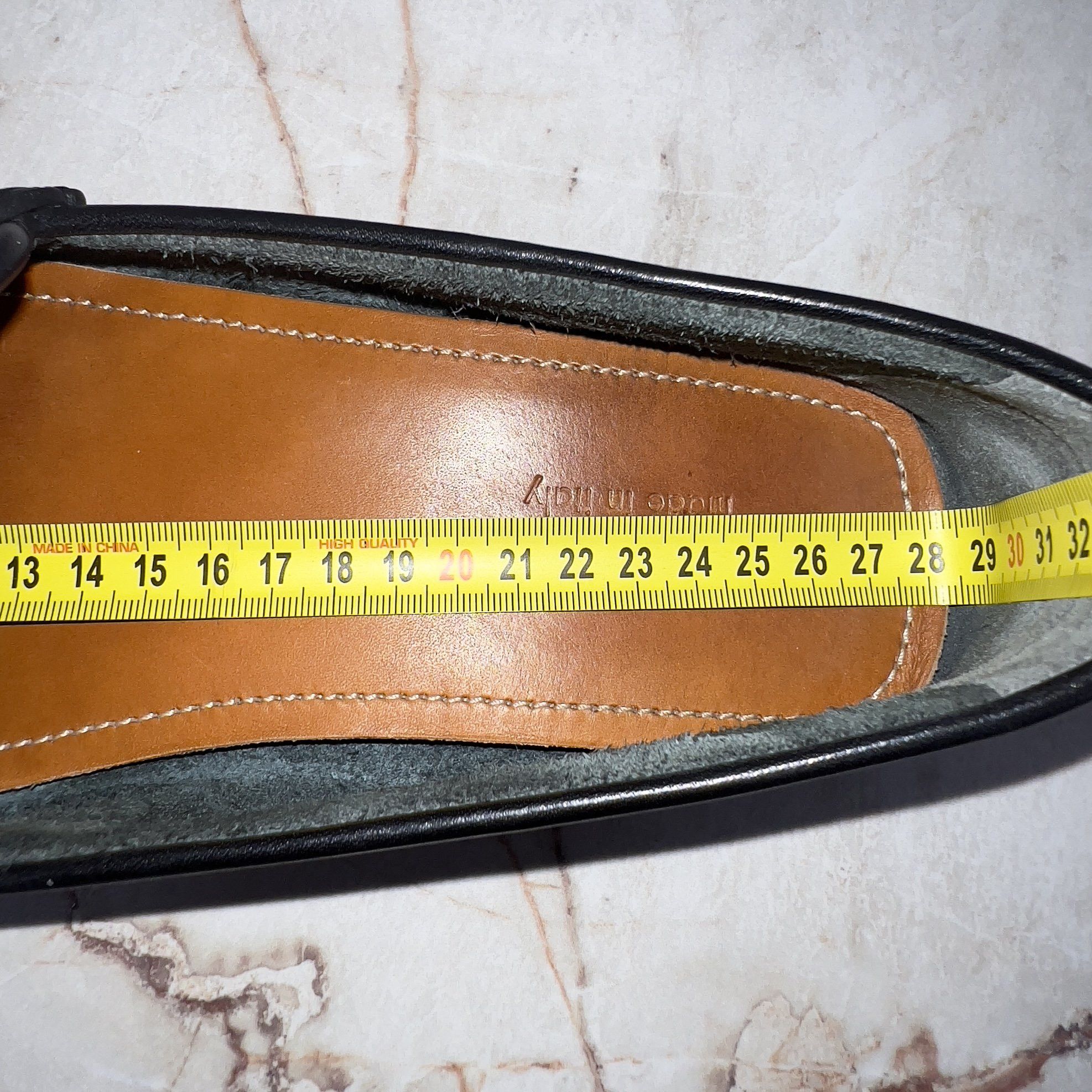 Gucci Web Moccasins GG Logo Black Leather Size US 9.5 / EU 42-43 - 11 Thumbnail