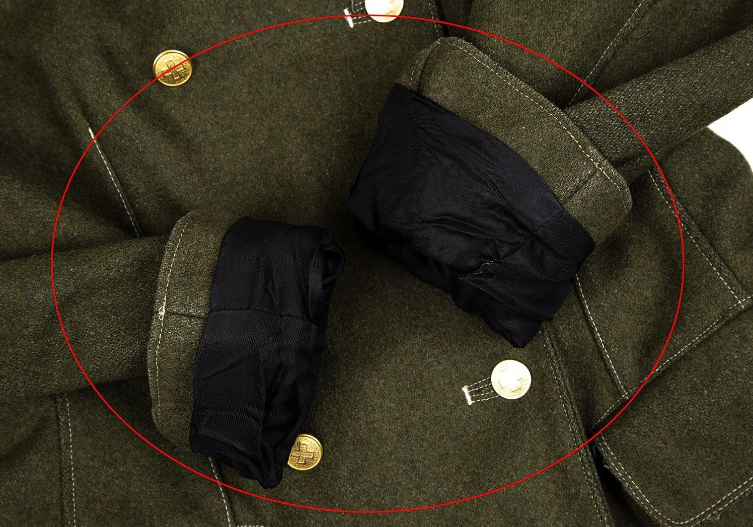 Jean Paul Gaultier Wool Double Button Jacket in Khaki Size 46 Size US S / EU 44-46 / 1 - 6 Thumbnail