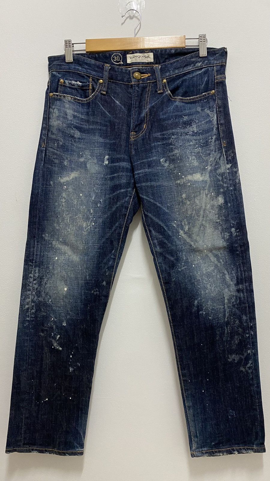 Vanquish Vanquish Distressed Denim Splatter Jeans Pants Size US 32 / EU 48 - 8 Thumbnail