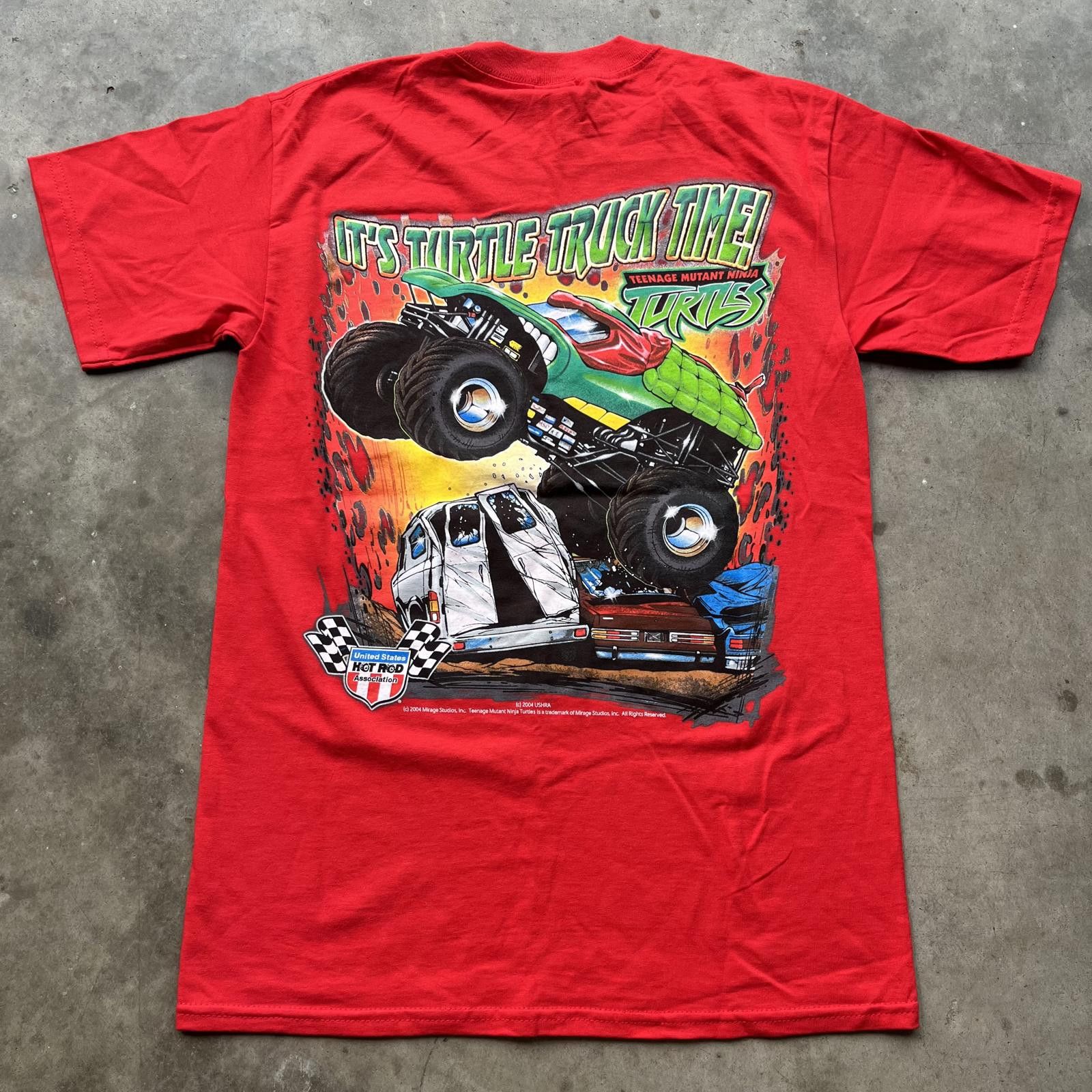 Vintage Vintage Y2K Teenage Mutant Ninja Turtles Monster Truck Shirt Size US S / EU 44-46 / 1 - 2 Thumbnail
