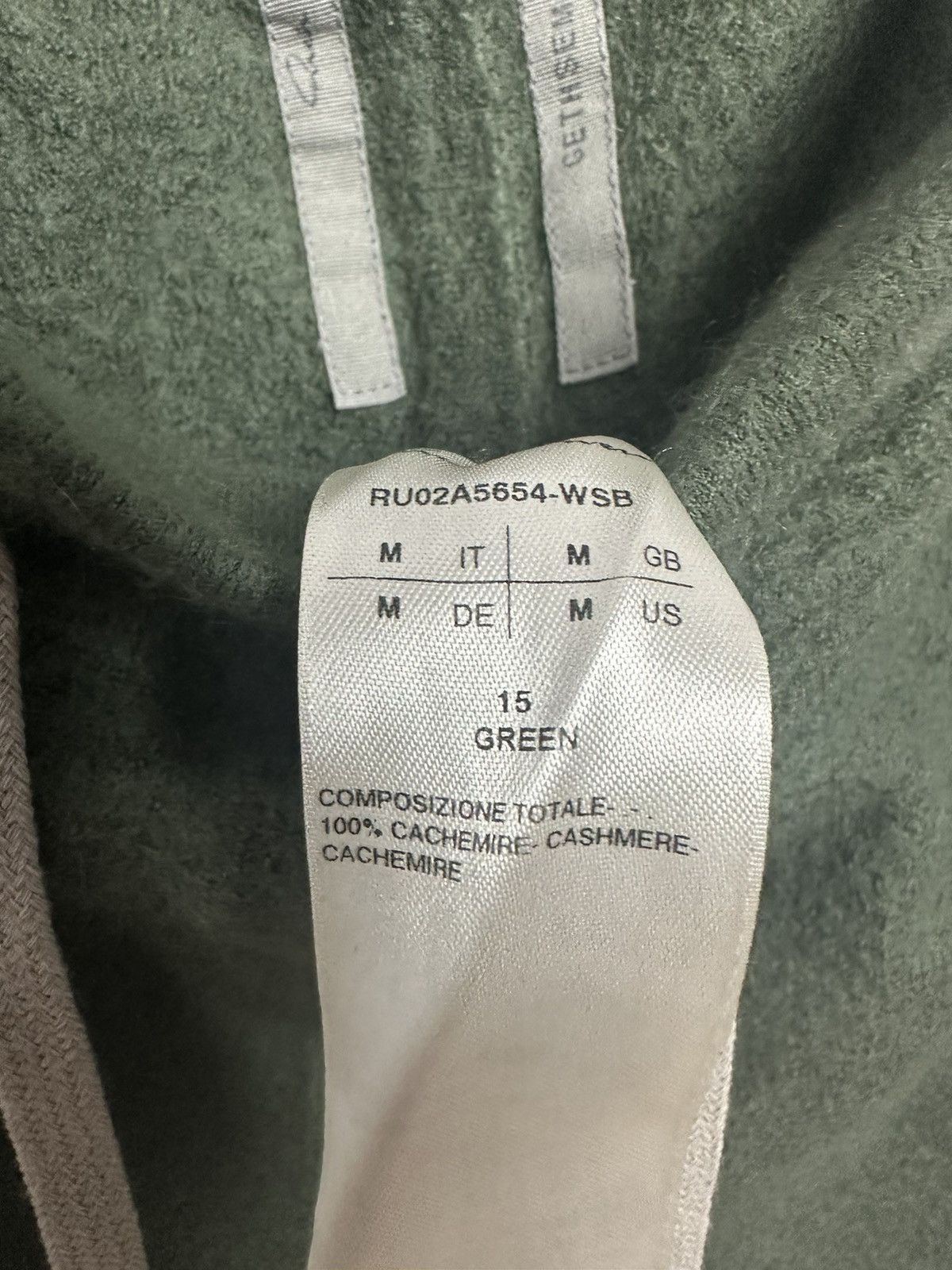 Rick Owens FW21 ‘GETHSEMANE’ Boiled Cashmere Cropped Pants Size US 31 - 8 Thumbnail