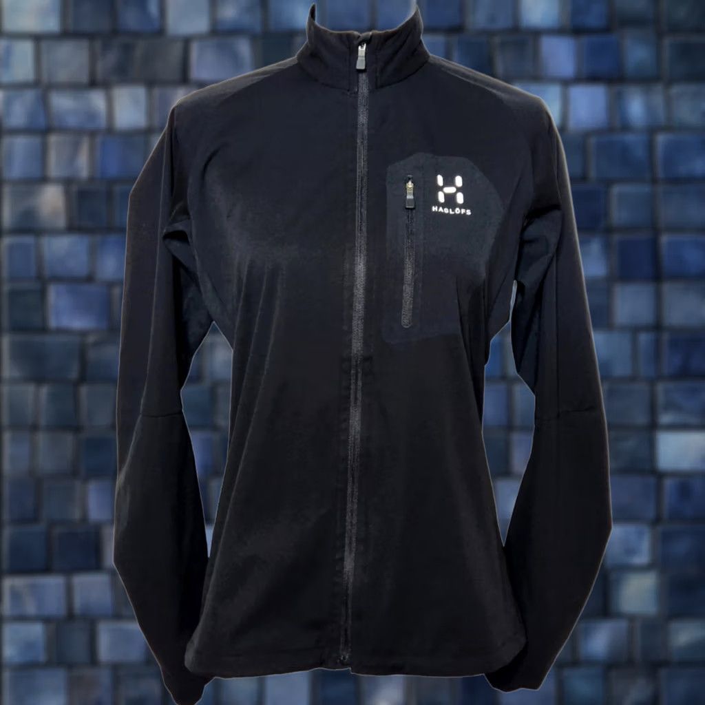 Vintage Haglöfs Womens L Pace Windbreaker Jacket Full Zip Lightweight Black Zip Pocket Size L / US 10 / IT 46 - 1 Thumbnail