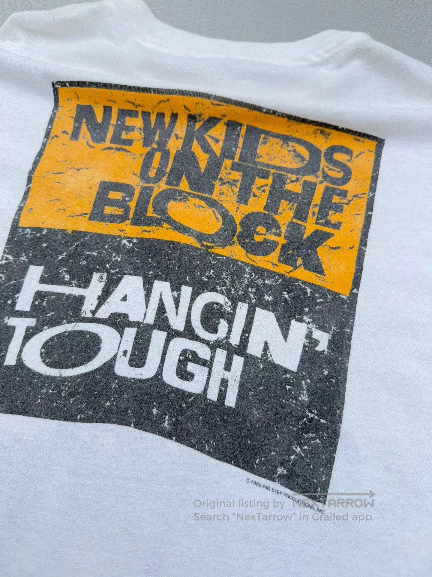 Vintage Vintage 80s New Kids on the Block Band Tee. Size US XL / EU 56 / 4 - 6 Thumbnail