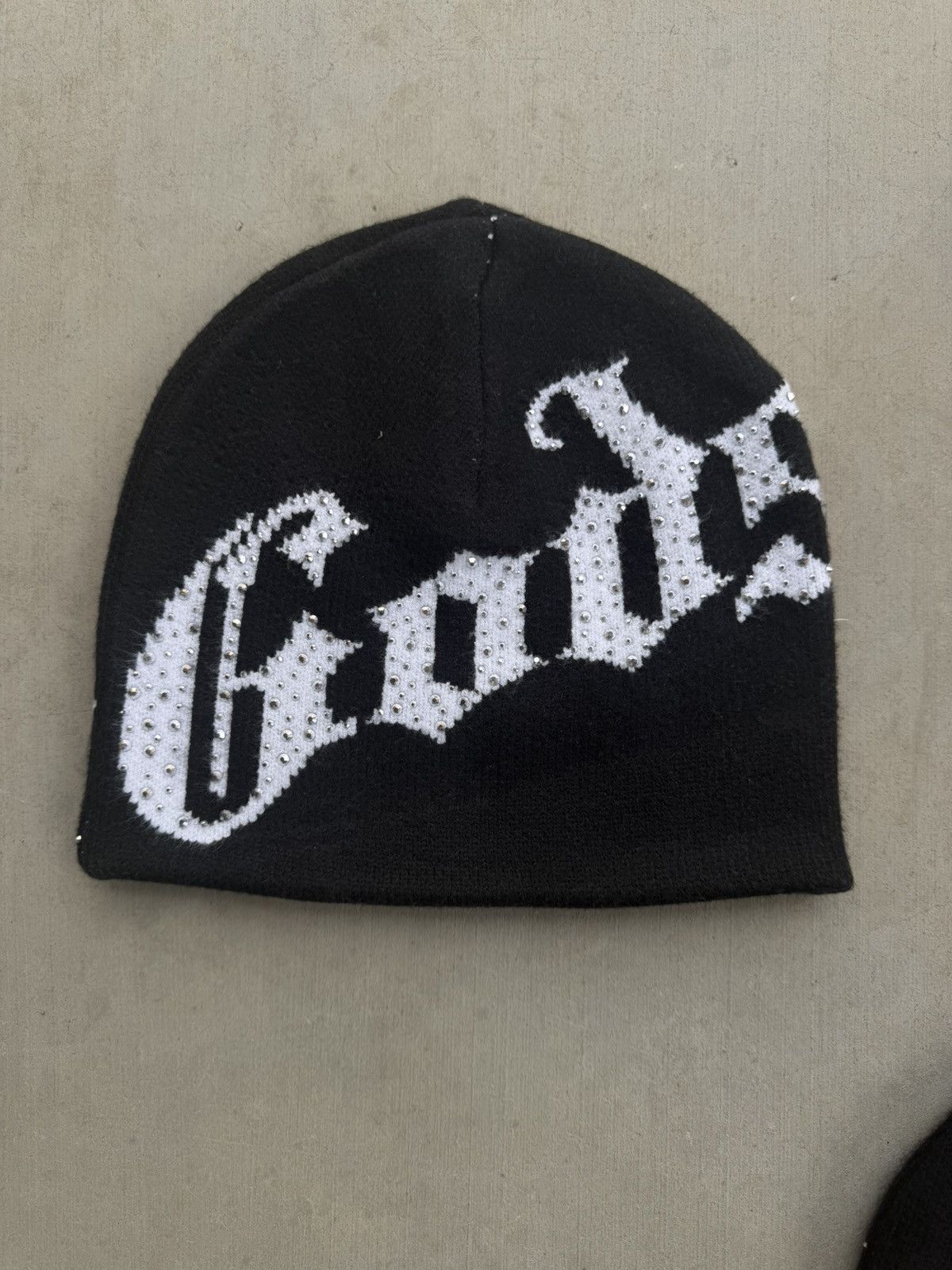 Godspeed Godspeed OG Logo Studded Beanie Black/White Size ONE SIZE - 1 Thumbnail