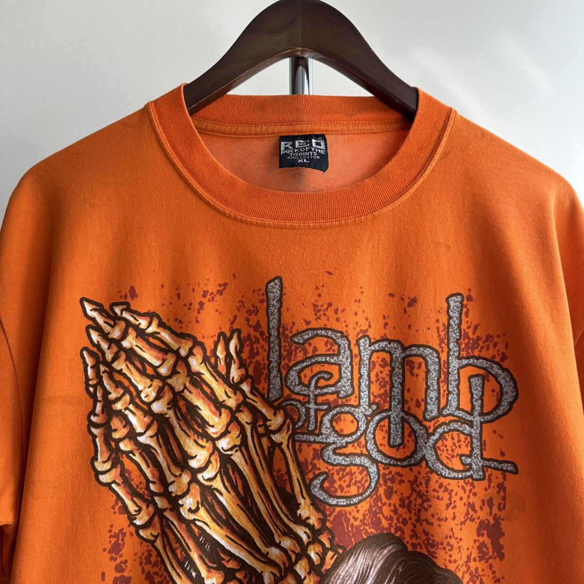 Band Tees × Vintage VINTAGE Y2K LAMB OF GOD METAL BAND TEE Size US XL / EU 56 / 4 - 2 Thumbnail