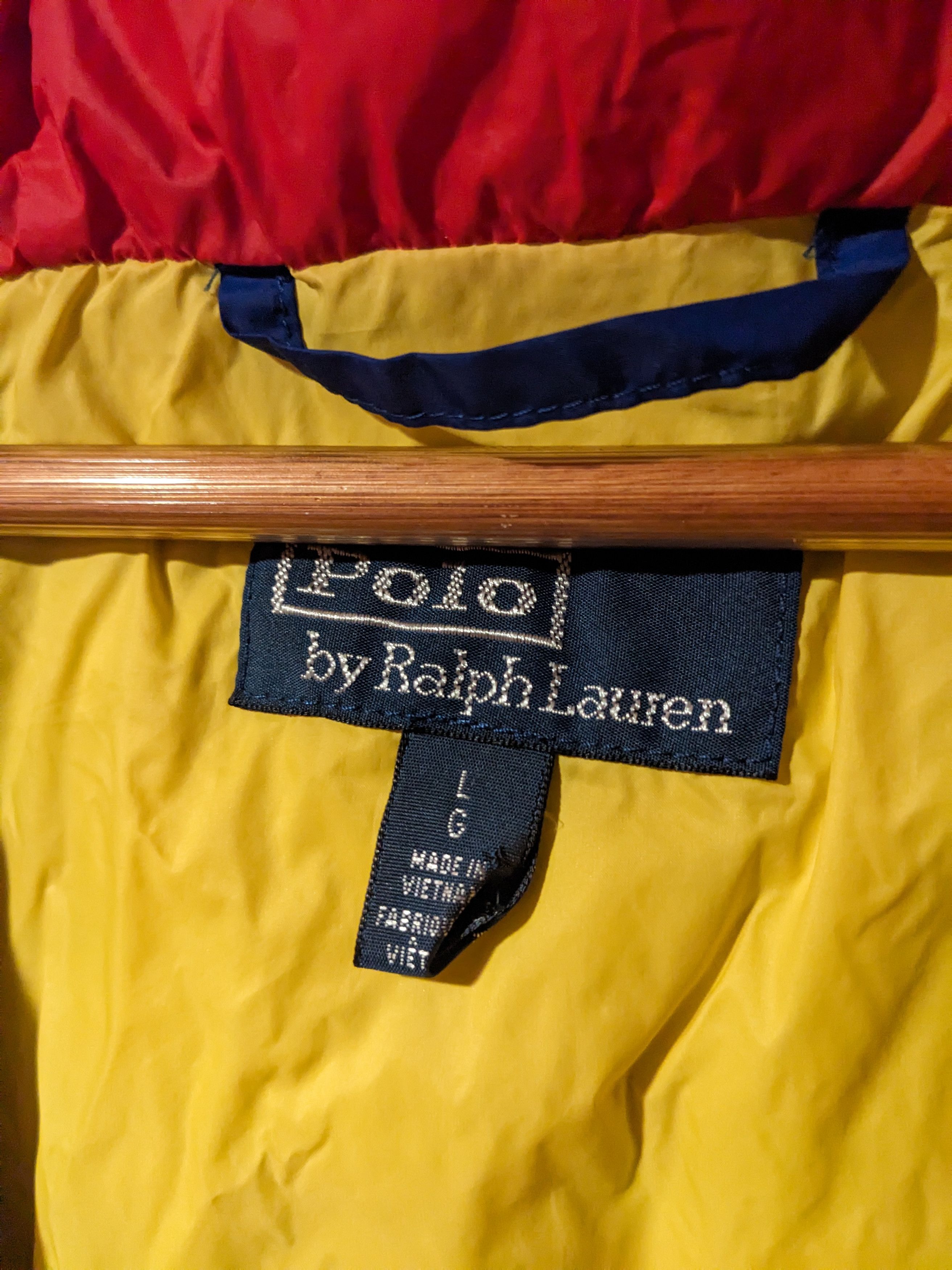 Polo Ralph Lauren × Vintage POLO Ralph Lauren USA Cookie Crest Puffer Down Jacket Size US L / EU 52-54 / 3 - 4 Thumbnail