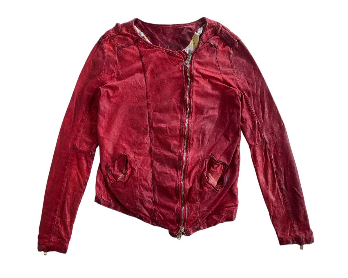 Giorgio Brato Giorgio Brato Leather Dirty Bikers Jacket Size S / US 4 / IT 40 - 6 Thumbnail