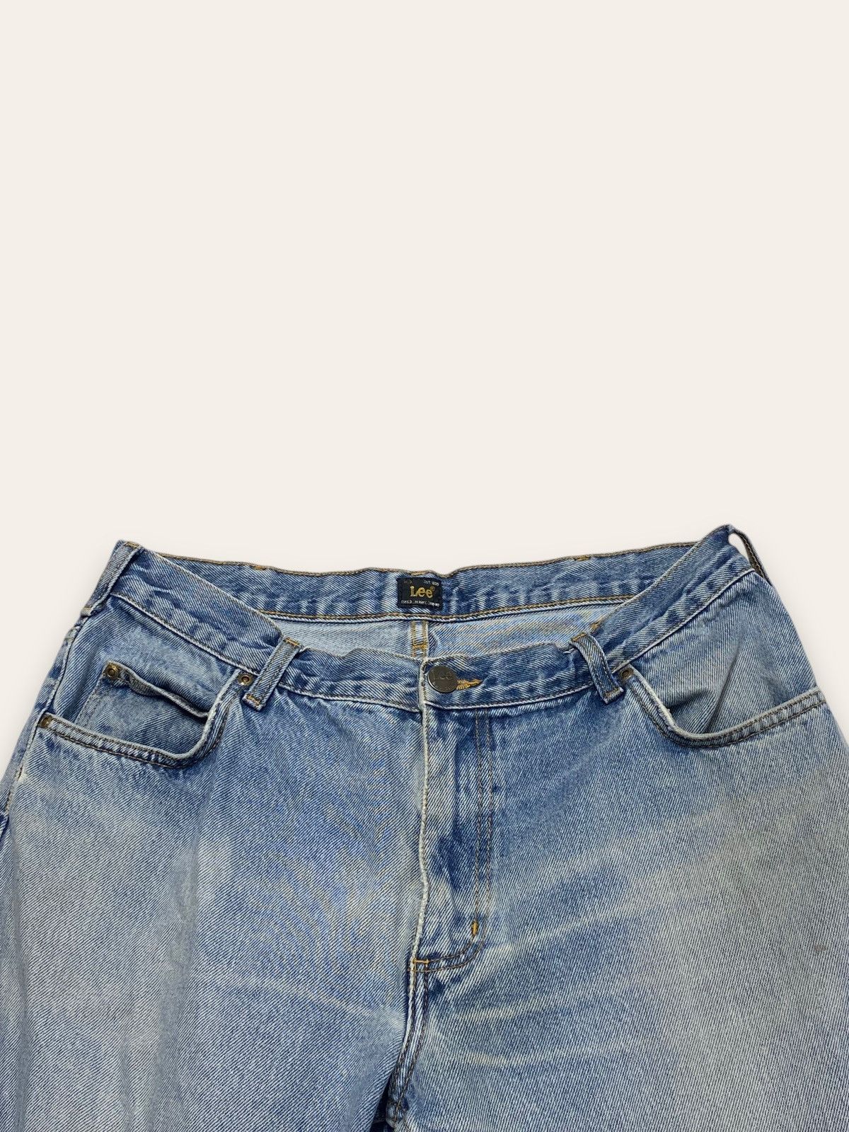 Jean Vintage LEE Light Washed Denim Jeans Wide Baggy Size US 36 / EU 52 - 4 Thumbnail