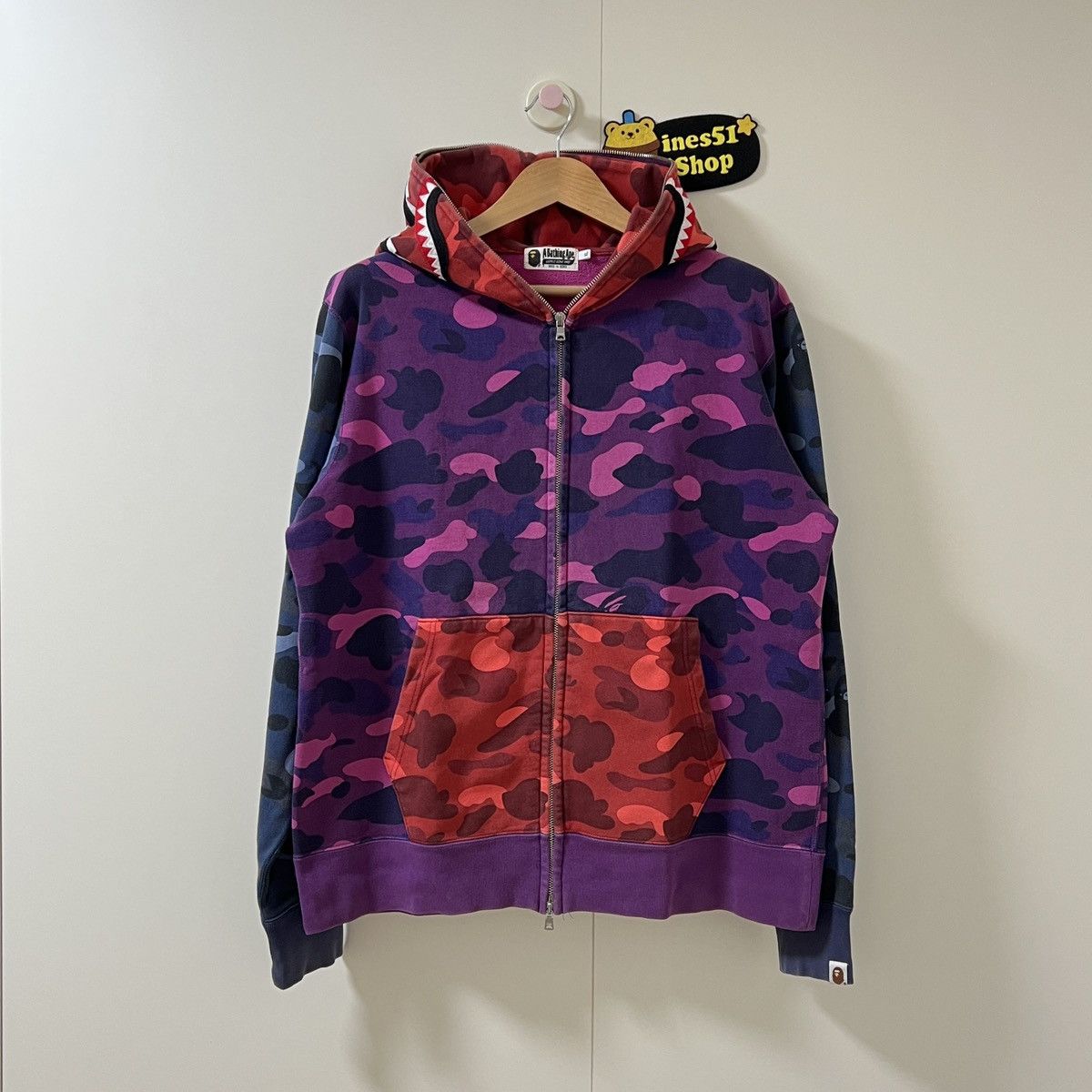Bape × Champion Bape x Champion Polartec zip up hoodie | Grailed