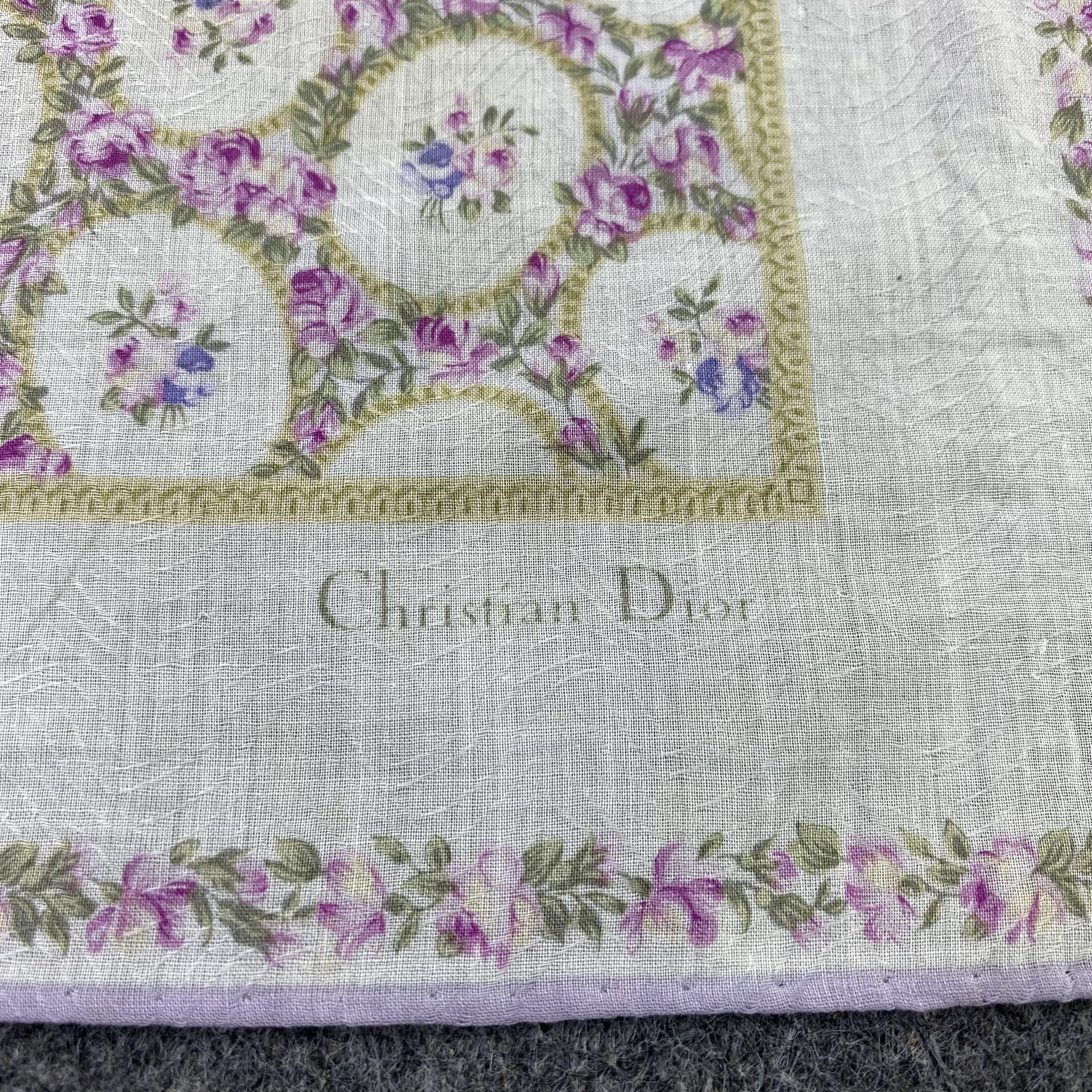 Vintage Christian Dior Handkerchief / Bandana / Neckerchief-B2172 Size ONE SIZE - 7 Thumbnail