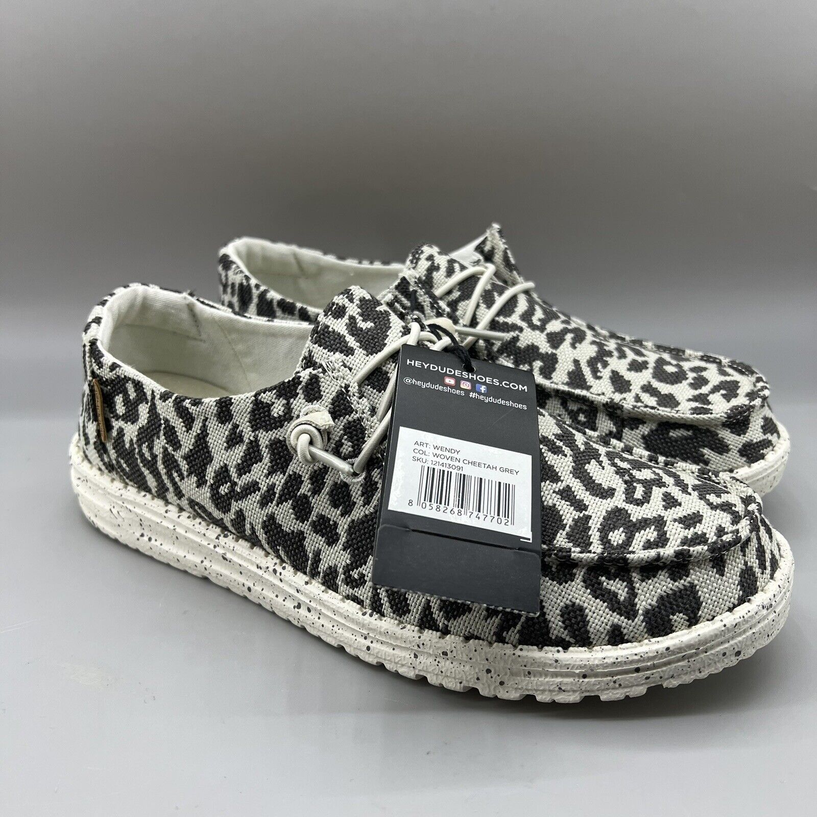 Other Hey Dude Wendy Woven Cheetah Women Size 9 Gray Slip On Size US 9 / IT 39 - 1 Thumbnail