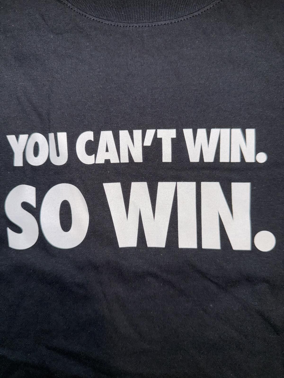 Nike Nike Men’s “You Can’t Win. So Win” Black T-Shirt Size US L / EU 52-54 / 3 - 3 Thumbnail