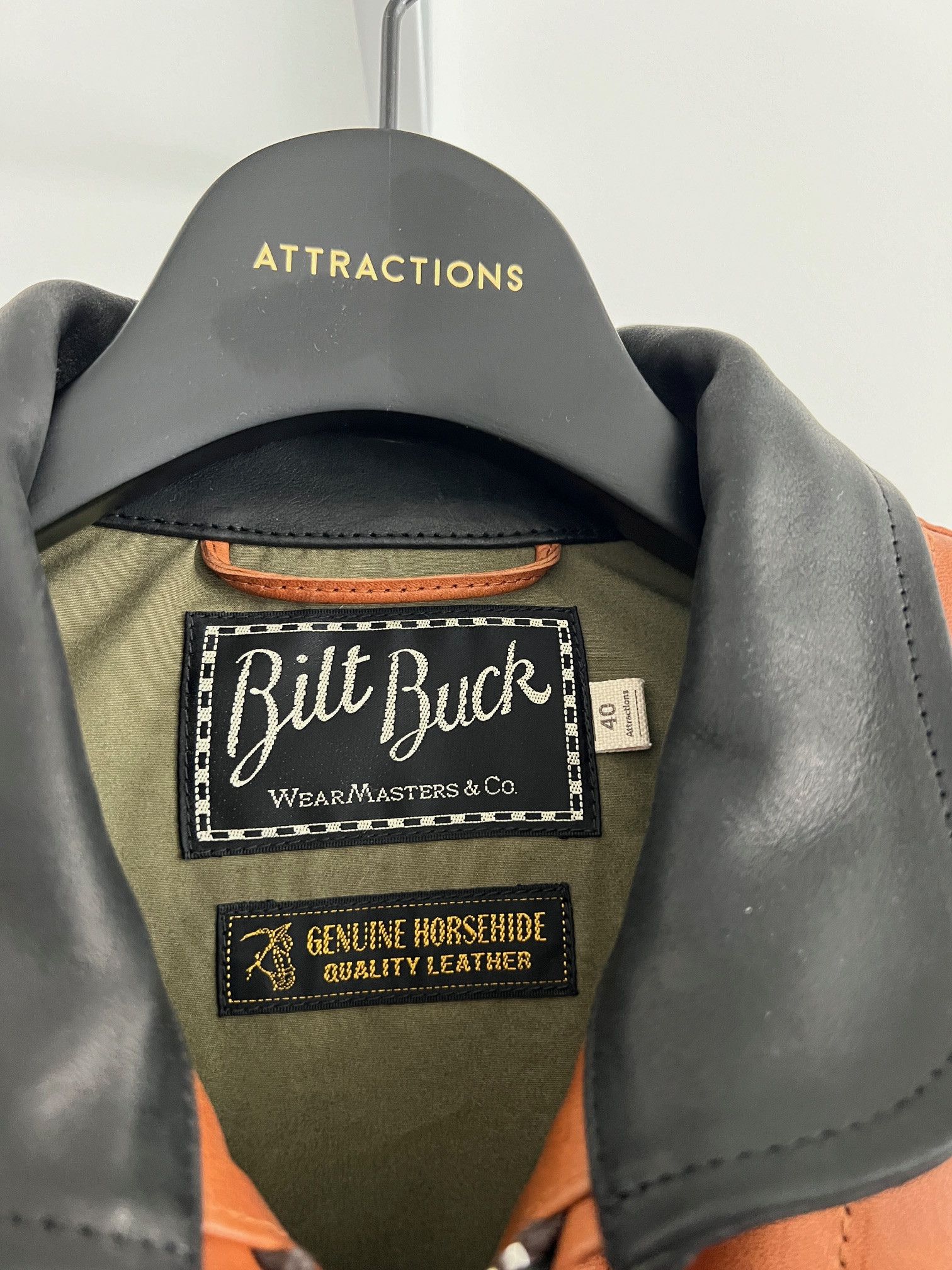 ATTRACTIONS Horsehide A-1 Zip Jacket Size US M / EU 48-50 / 2 - 3 Thumbnail