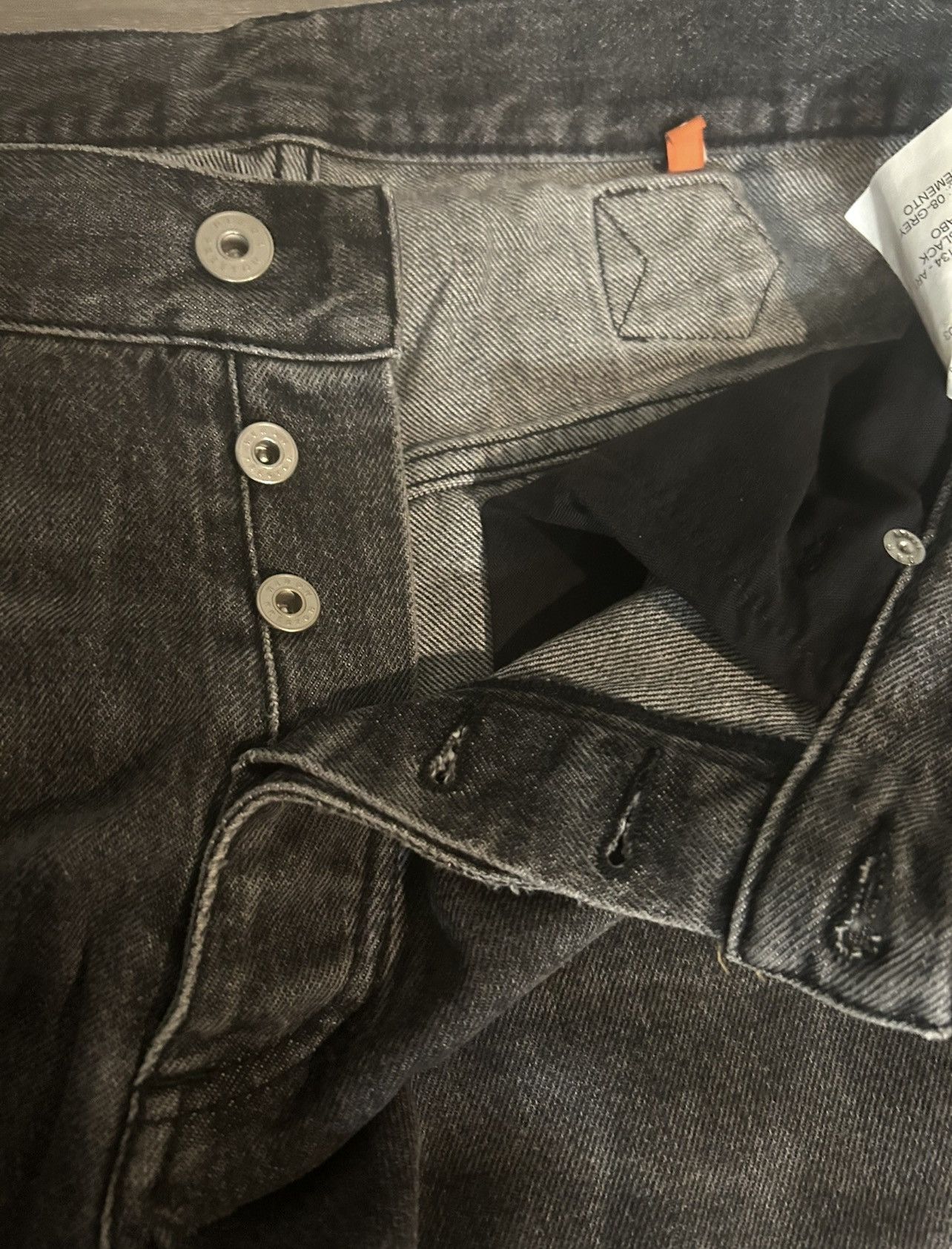 Heron Preston HERON PRESTON grey denim. size 32 mens. adjustable pull tab Size US 32 / EU 48 - 4 Thumbnail