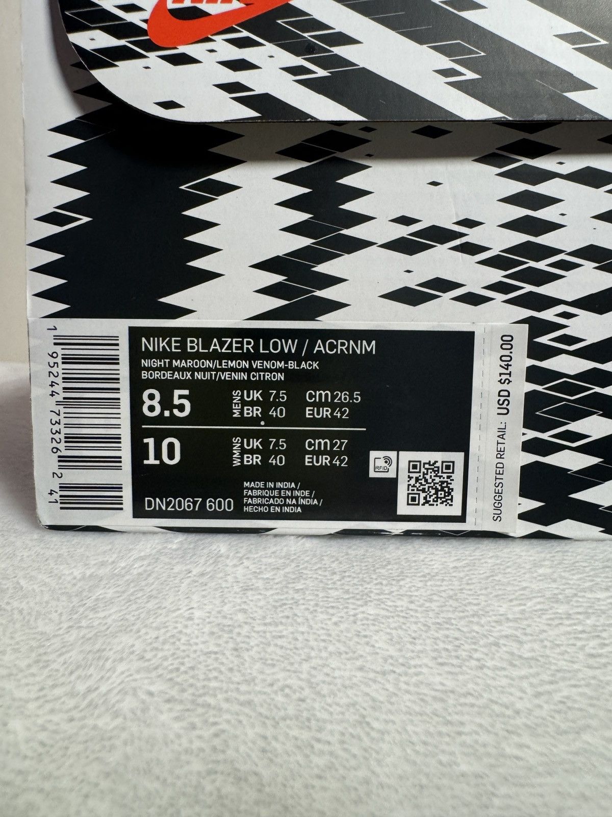 Acronym × Errolson Hugh × Nike Nike x Acronym Blazer Low / ACRNM New Size US 8.5 / EU 41-42 - 21 Thumbnail