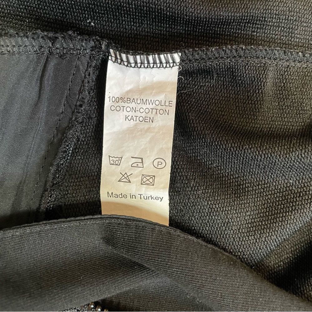Other Vega Moda Black Cotton Asymmetrical Hem Zip Cardigan Jacket Size XL / US 12-14 / IT 48-50 - 8 Thumbnail