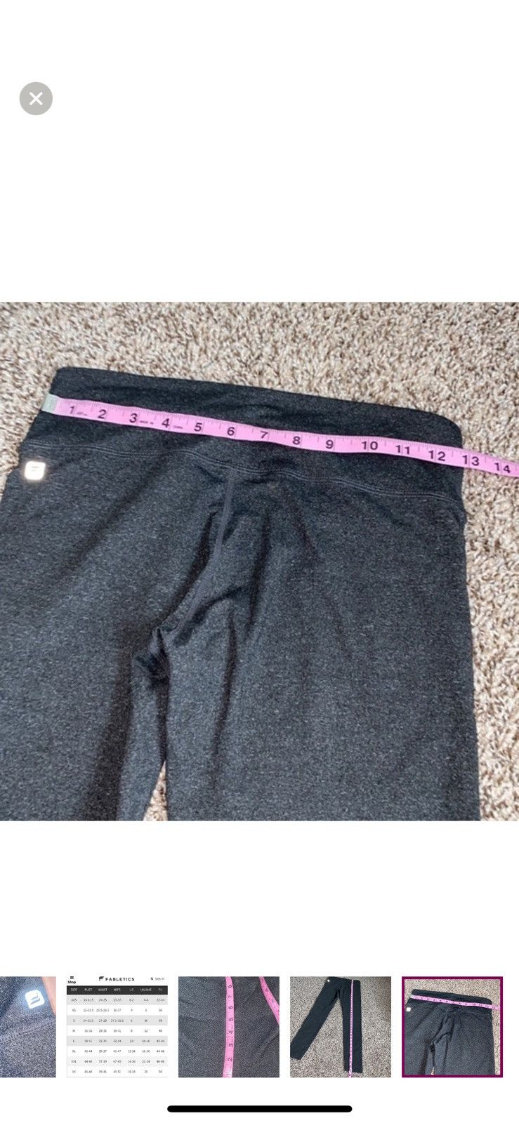 Fabletics Fabletics full length grey leggings Size 26" / US 2 / IT 38 - 6 Thumbnail