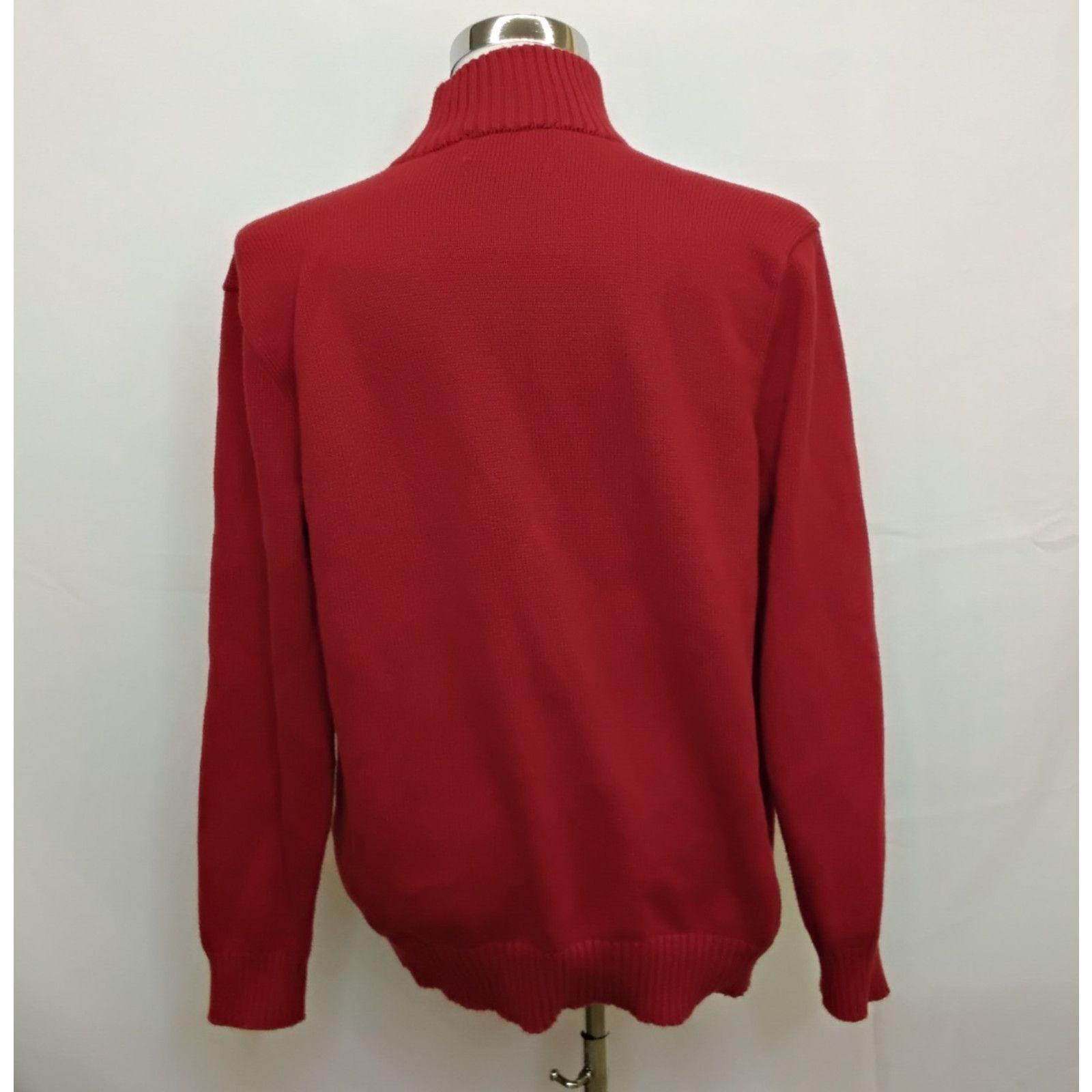 Polo Ralph Lauren Polo Ralph Lauren 1/4 Zip Sweater Men's XL Red Vintage Size US XL / EU 56 / 4 - 3 Thumbnail