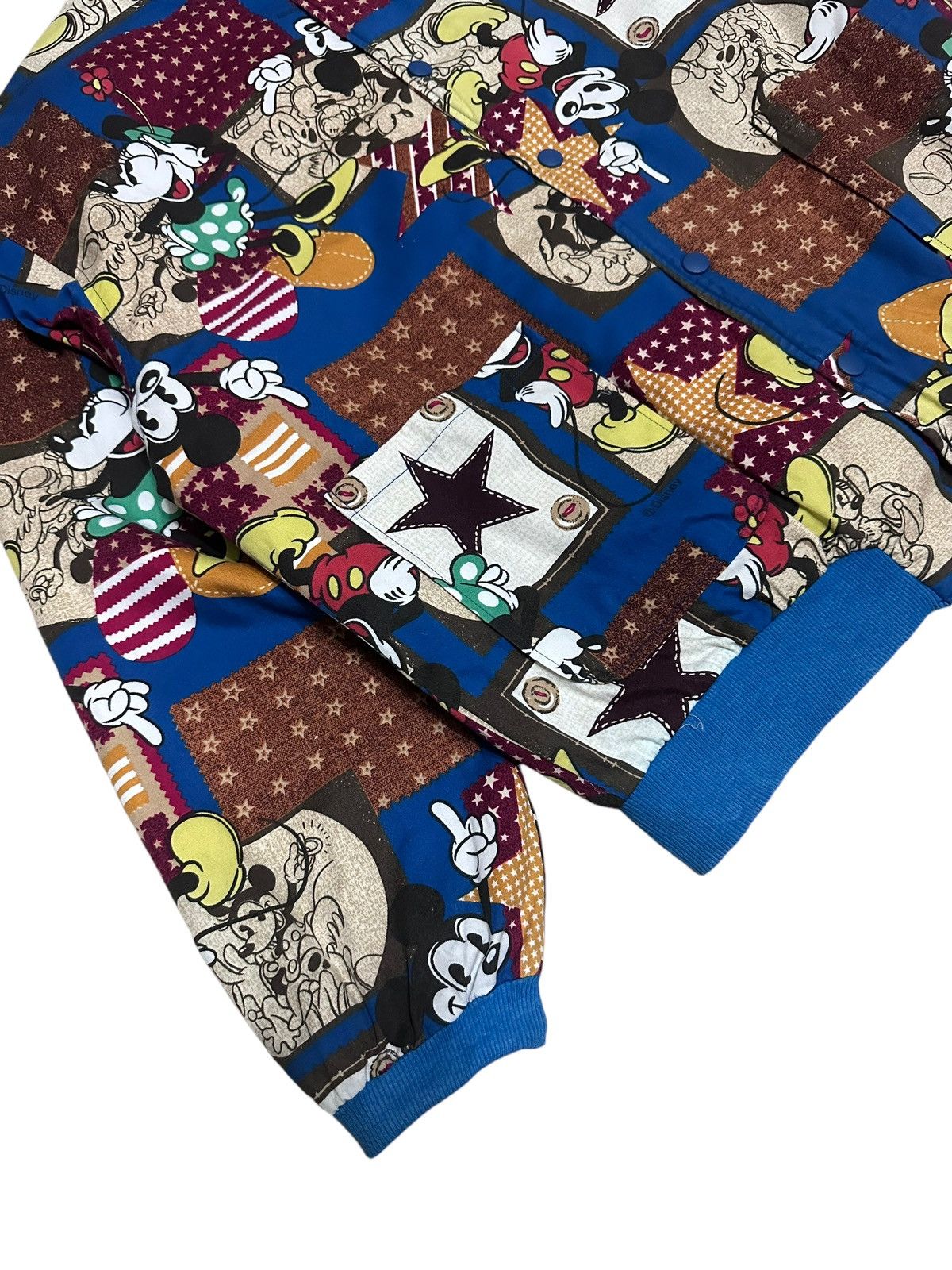 Disney × Vintage Vintage 80s Disney Mickey Full Print Varsity Jacket Size US L / EU 52-54 / 3 - 4 Thumbnail