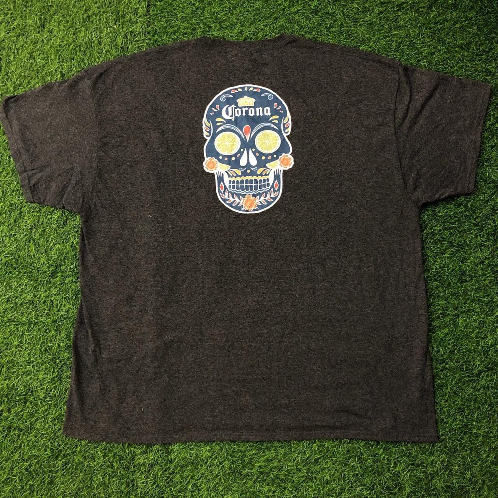 Other Grey Capital Reyes Corona Mexican Skull Graphic Tee Size US XXL / EU 58 / 5 - 2 Thumbnail