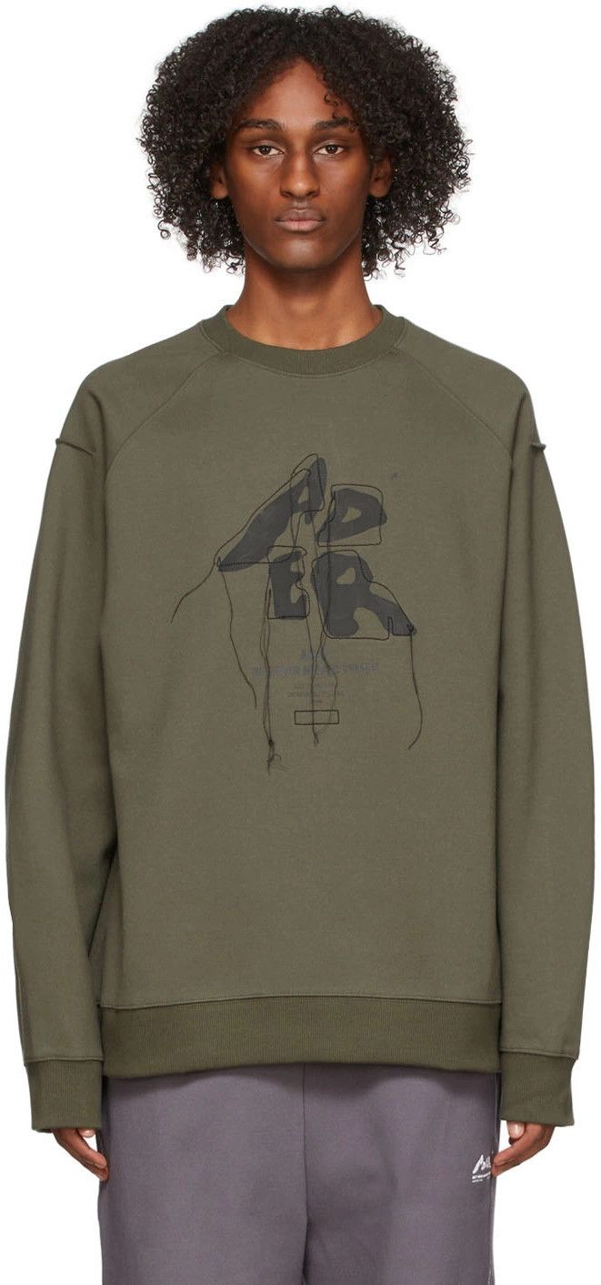 Ader Error Green Sculpture Logo Sweatshirt Size US M / EU 48-50 / 2 - 6 Thumbnail