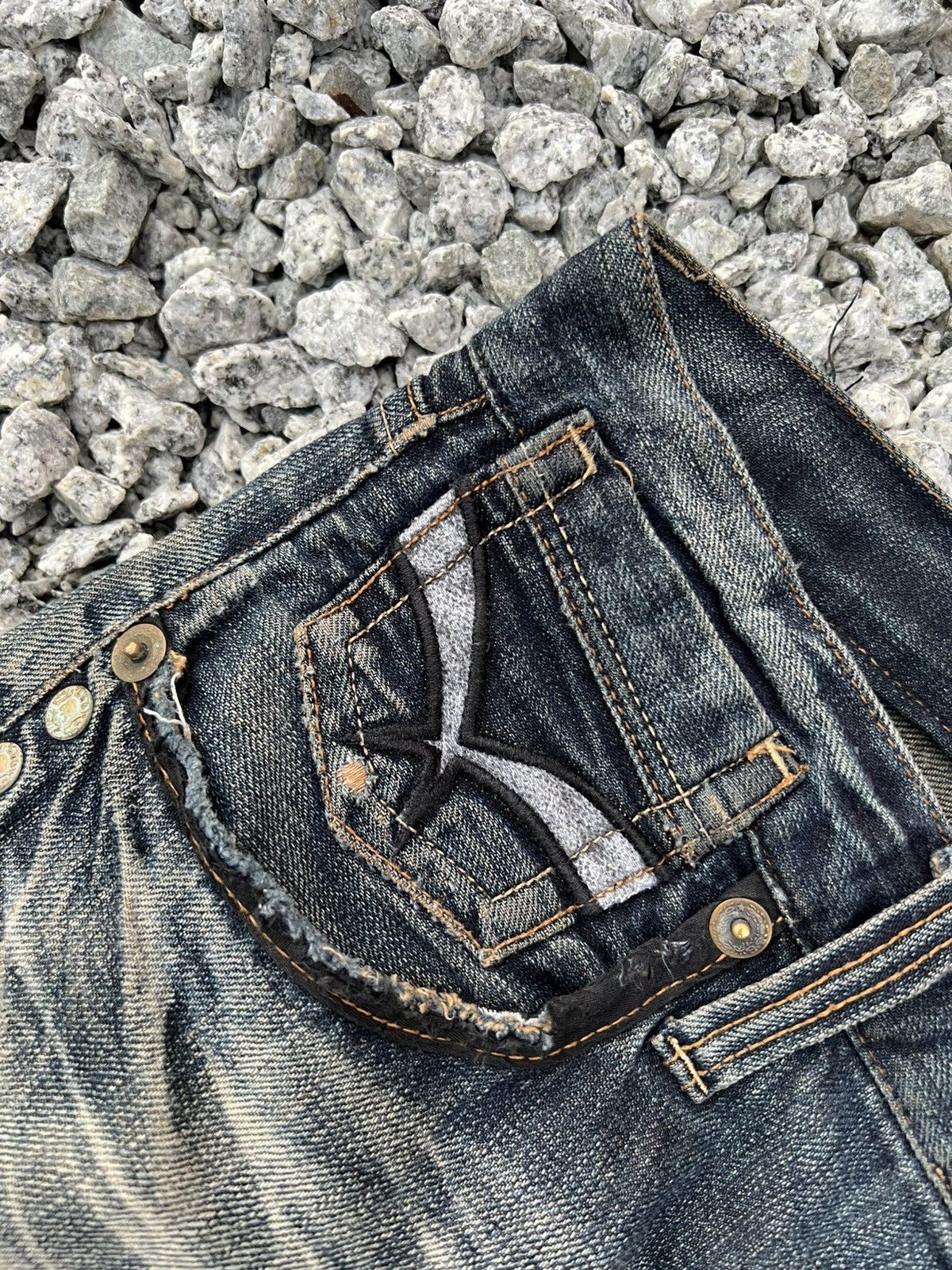 If Six Was Nine Japanese Brand Oririn Claw Jean Size US 35 - 13 Thumbnail