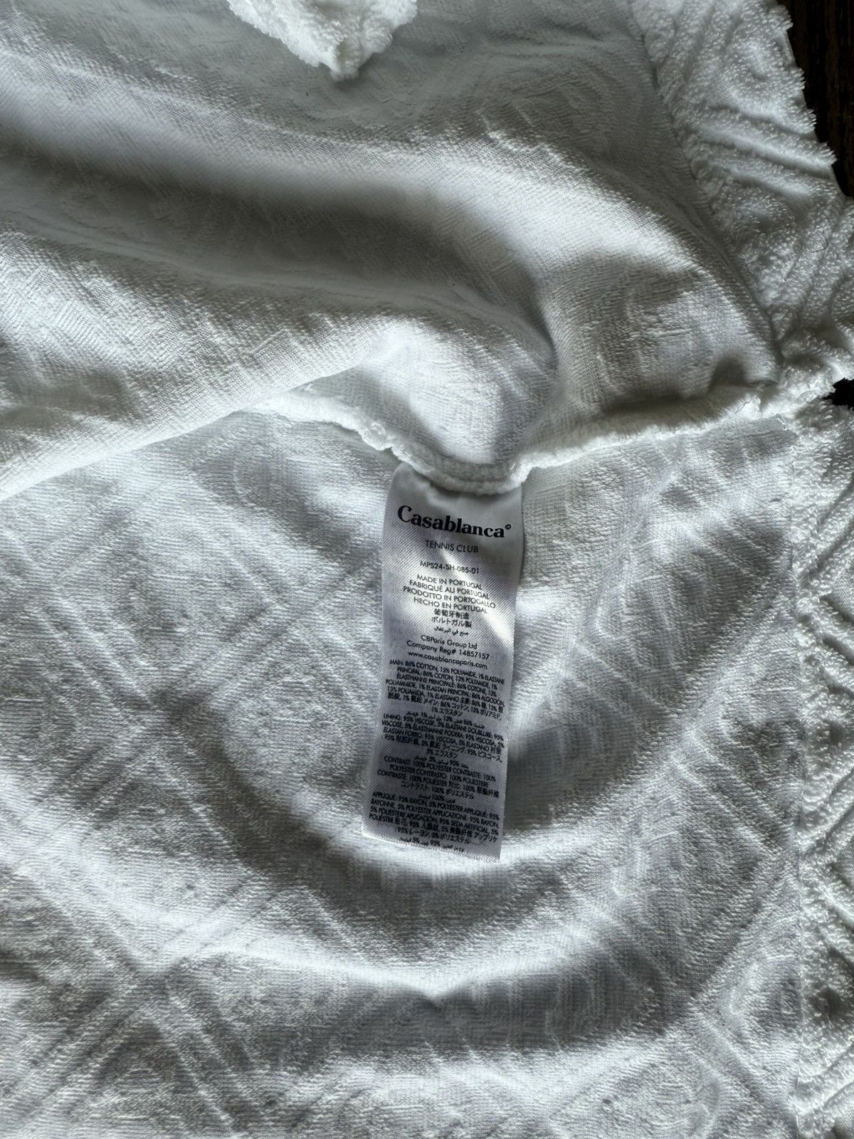 Casablanca Casablanca Monogram Terry Short Sleeve Shirt Size US S / EU 44-46 / 1 - 7 Thumbnail
