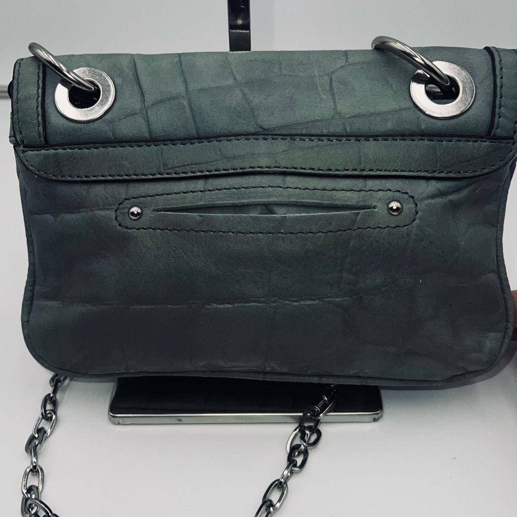 Other B. Makowski Green Croco Embossed Vintage Chain/Leather Strap Size ONE SIZE - 6 Thumbnail