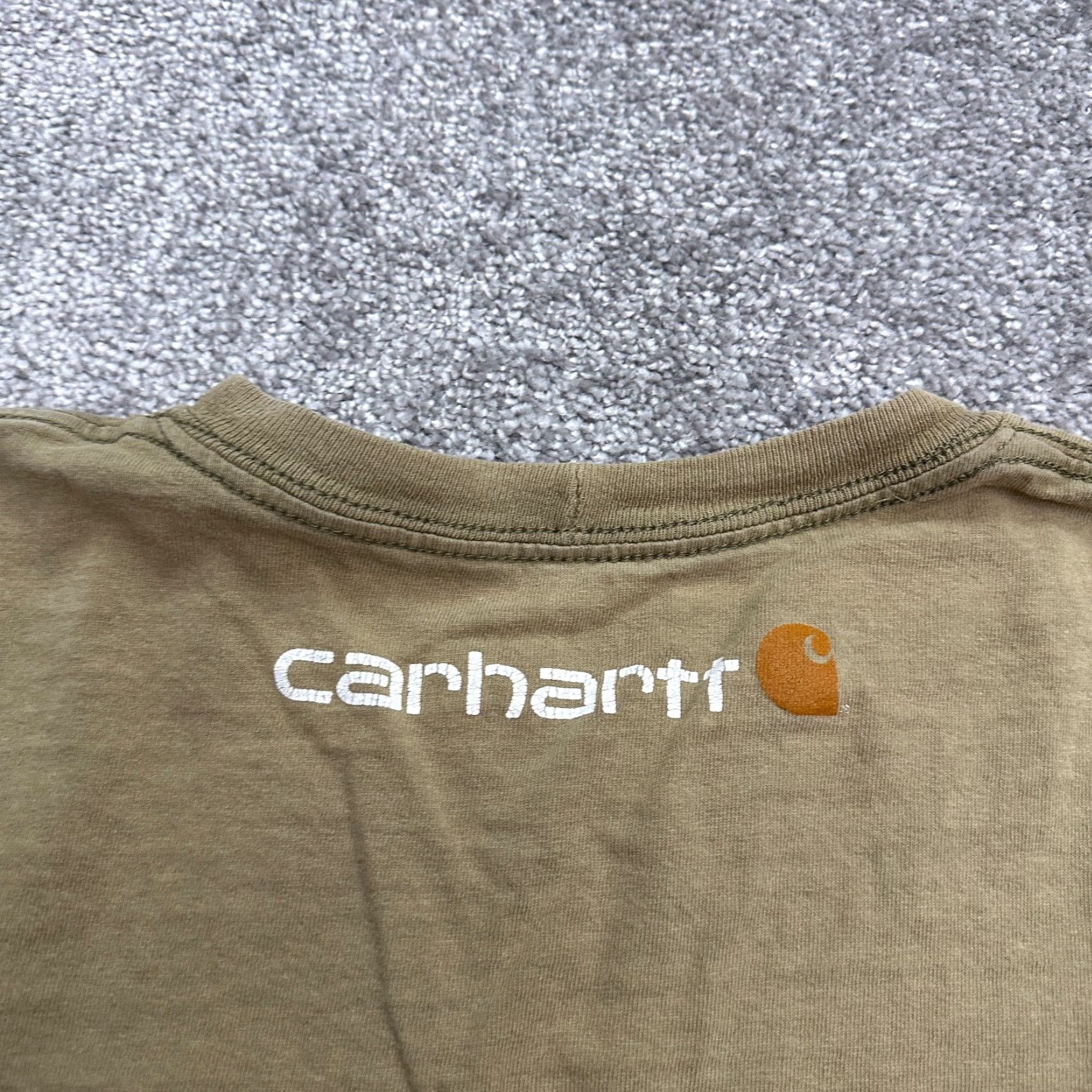 Carhartt VINTAGE Carhartt K195 Shirt Mens L Brown Crew Neck Graphic Tee 90s Outdoor Mens Size US L / EU 52-54 / 3 - 4 Thumbnail