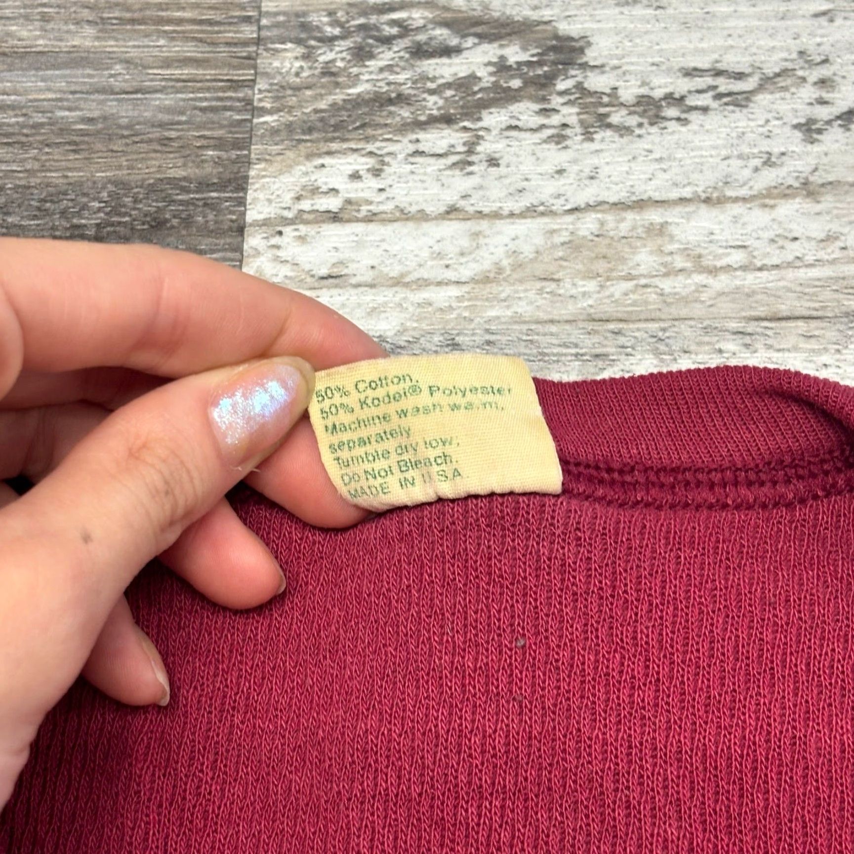 Vintage VINTAGE St. John's Bay Red Mens M Blank Waffle Knit Thermal Shirt USA Made Shirt Mens M Red Waffle Knit Thermal USA 80s 90s St. John's Bay Size US S / EU 44-46 / 1 - 5 Thumbnail