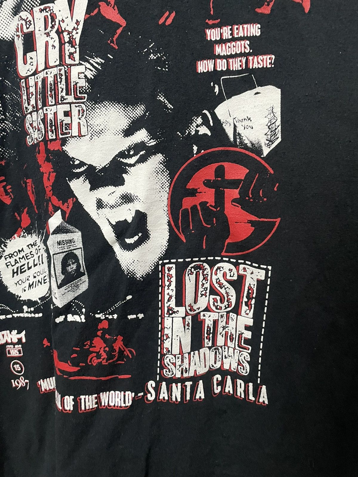 Vintage Vintage The Lost Boys Death By Stereo Movie T Shirt Big Tee Size US XXL / EU 58 / 5 - 8 Thumbnail