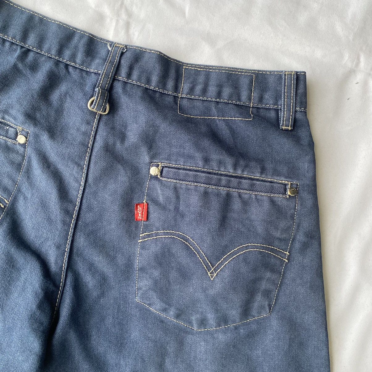 Levi's × Vintage Levi’s Engineered Jeans Carpenter Denim Shorts Classic Y2K Size US 32 / EU 48 - 15 Thumbnail