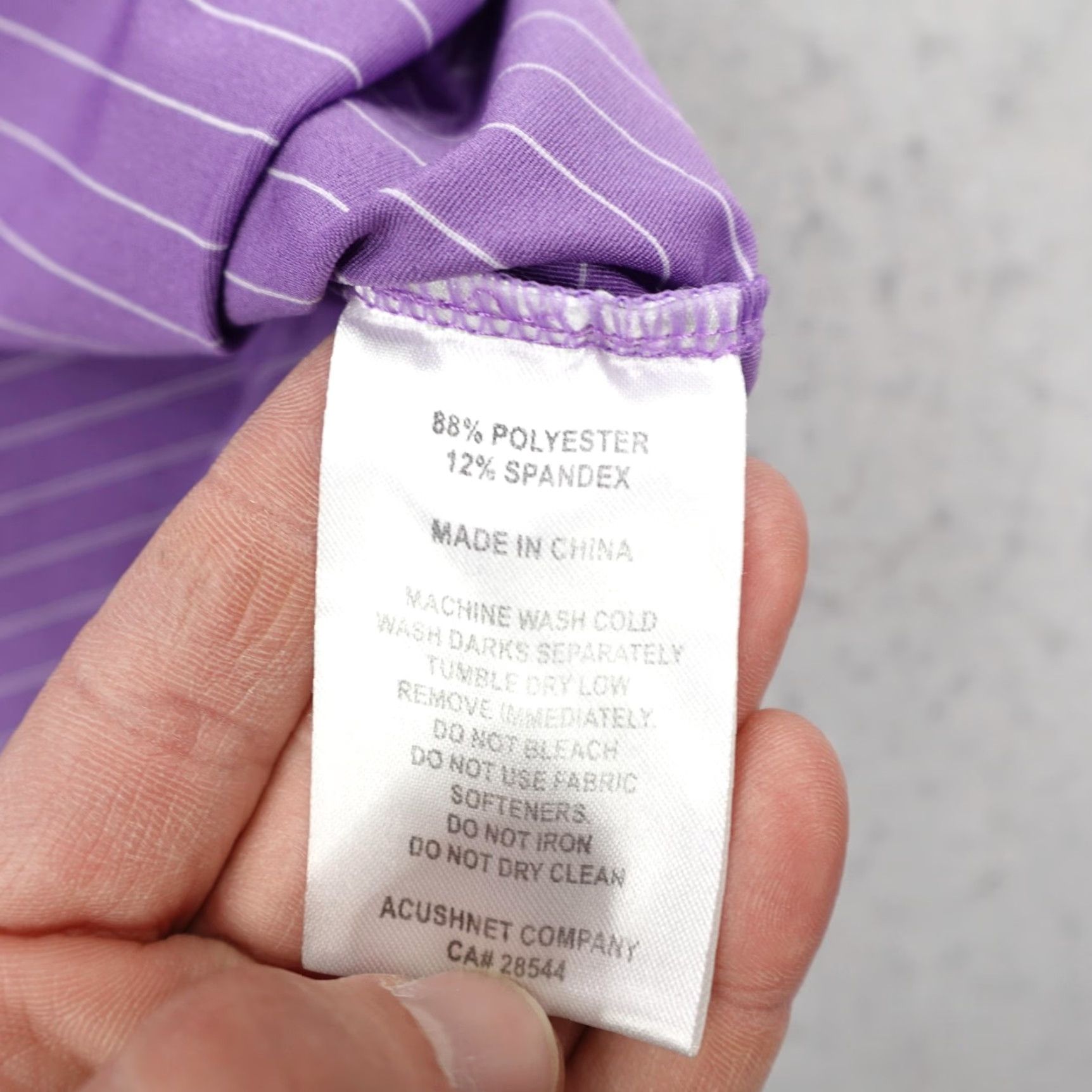 Footjoy FootJoy Shirt Mens Medium Purple Striped Golf Stockdale Country Club Golf Size US M / EU 48-50 / 2 - 6 Thumbnail