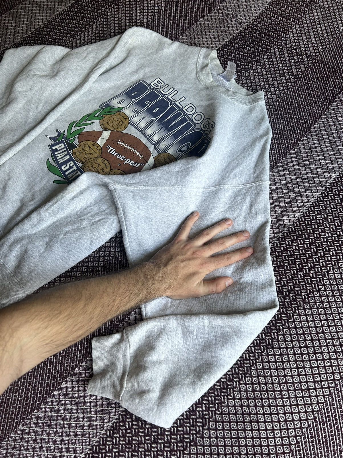 Fruit Of The Loom × Vintage Vintage Crewneck Heavy Sweatshirt FOTL Made In USA Size L-XL Size US L / EU 52-54 / 3 - 13 Thumbnail