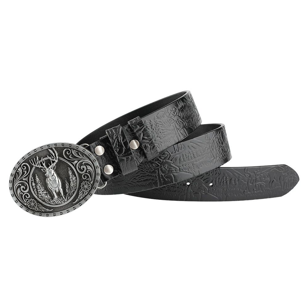 Designer New Design Vintage Belt Riveted Belts Menswear Accessories Size ONE SIZE - 2 Thumbnail
