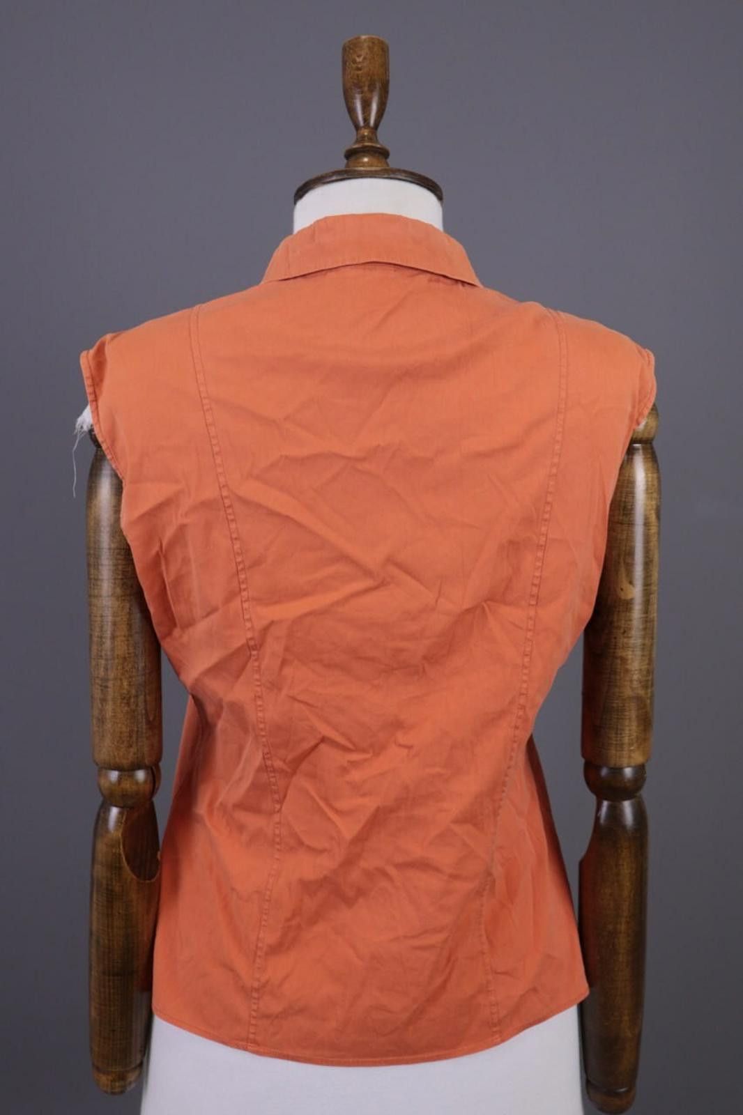 Jil Sander Vintage Jil Sander Orange Button Down Blouse Shirt Size 38 Size M / US 6-8 / IT 42-44 - 10 Thumbnail